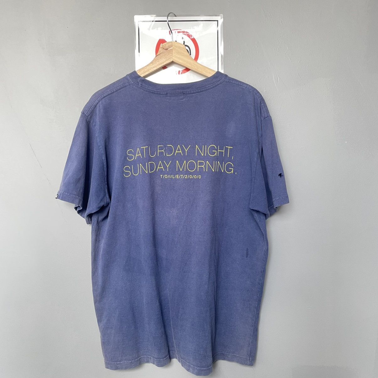 Vintage Thrashed Faded Vintage Japanese Toilet 90s ERD GRUNGE TEE Size US M / EU 48-50 / 2 - 2 Thumbnail