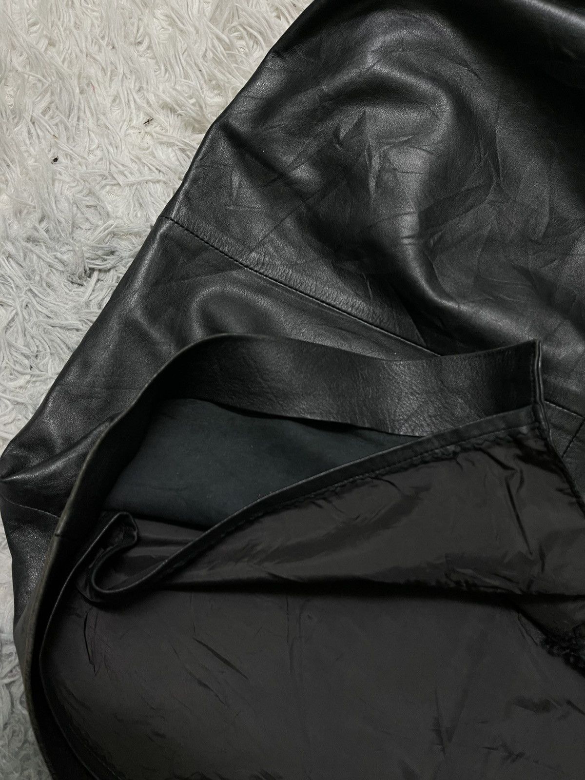 Fendi 80s FENDI LAMB LEATHER MINI SKIRT RARE SIDE POCKET Size 28" / US 6 / IT 42 - 8 Thumbnail