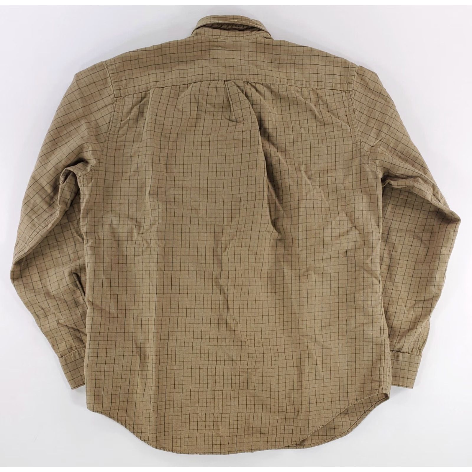 Lands' End VINTAGE Lands' End VTG 90s Viyella Button-Down Shirt Brown Check Plaid Mens M Size US M / EU 48-50 / 2 - 3 Thumbnail