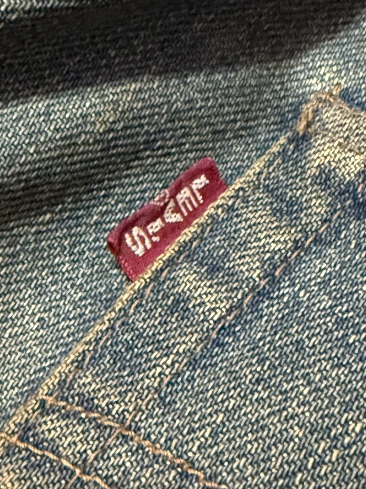 Levi's × Vintage Vintage 90s LEVIS 502 Big E LVC 60s Selvedge Mud Wash Jeans Size US 30 / EU 46 - 17 Thumbnail