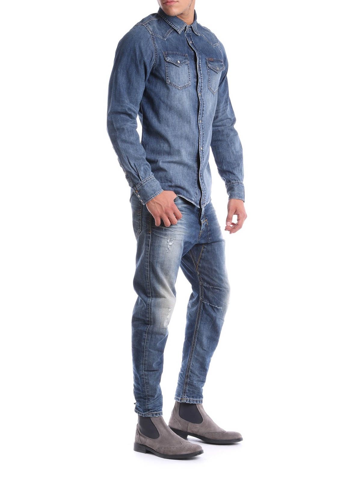 Diesel Mens Vintage Diesel Shirts button up streetwear luxury y2k Size US XL / EU 56 / 4 - 14 Thumbnail