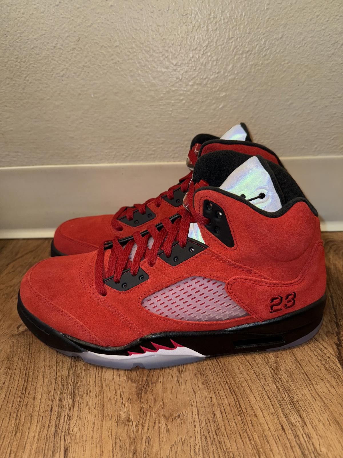 Nike Jordan 5 Retro Raging Bull Red Size US 9 / EU 42 - 5 Thumbnail