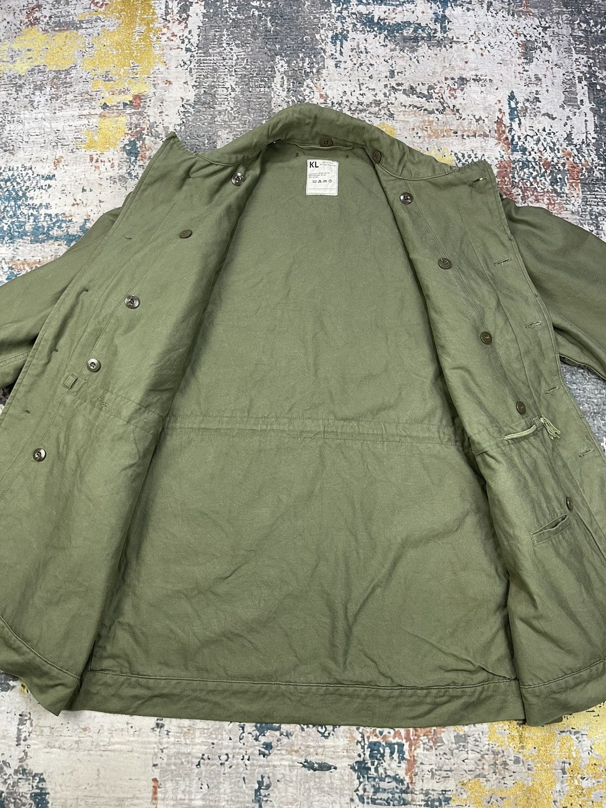 Vintage Vtg 70s KL Seyntex Dutch Army Military Field Jackets Size US L / EU 52-54 / 3 - 11 Thumbnail