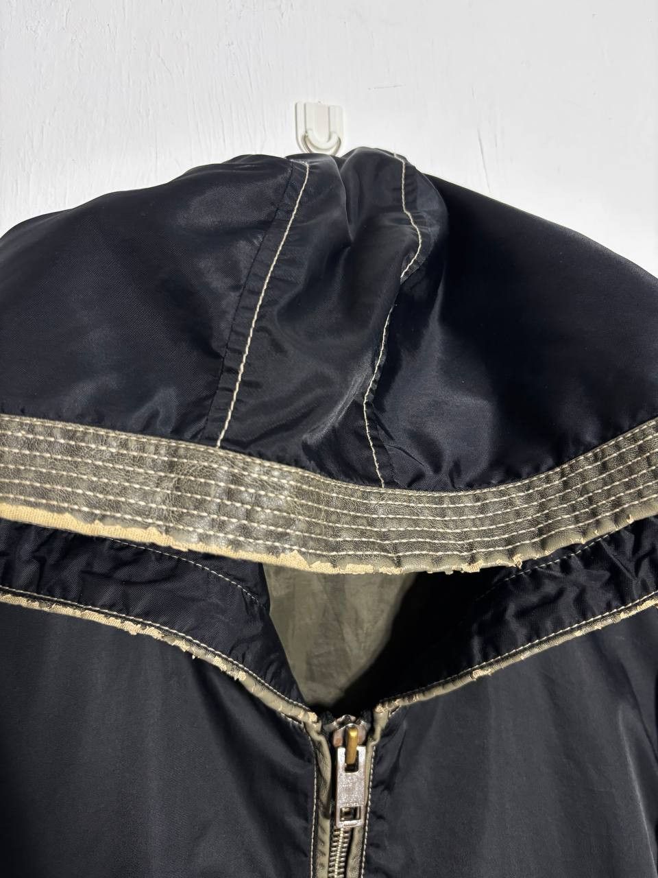 Diesel Vintage Diesel Nylon Leather Inserts RARE Bomber Jacket Size US L / EU 52-54 / 3 - 4 Thumbnail