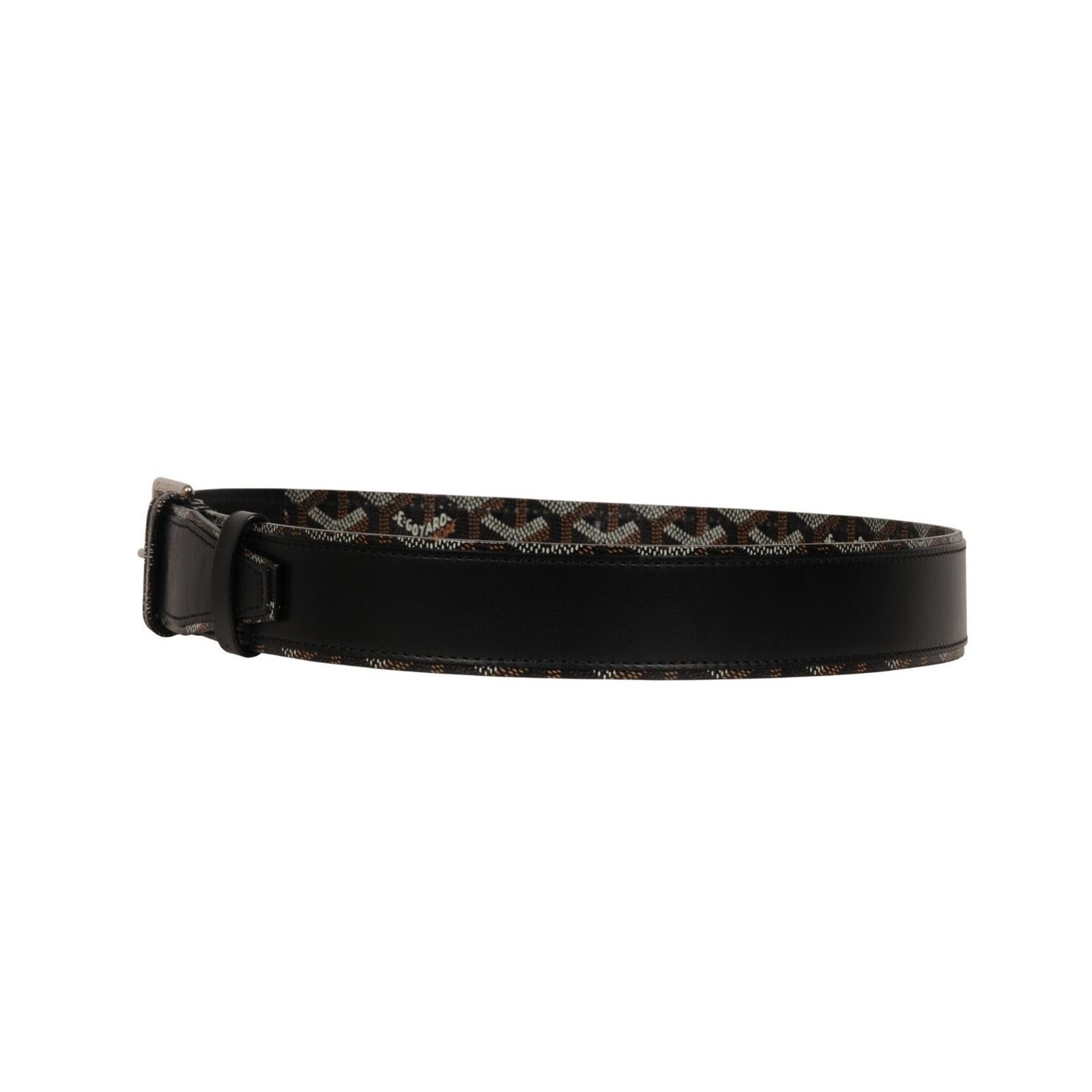 Goyard Florida II Belt 85 Black Brown Goyardine Canvas Size ONE SIZE - 3 Thumbnail