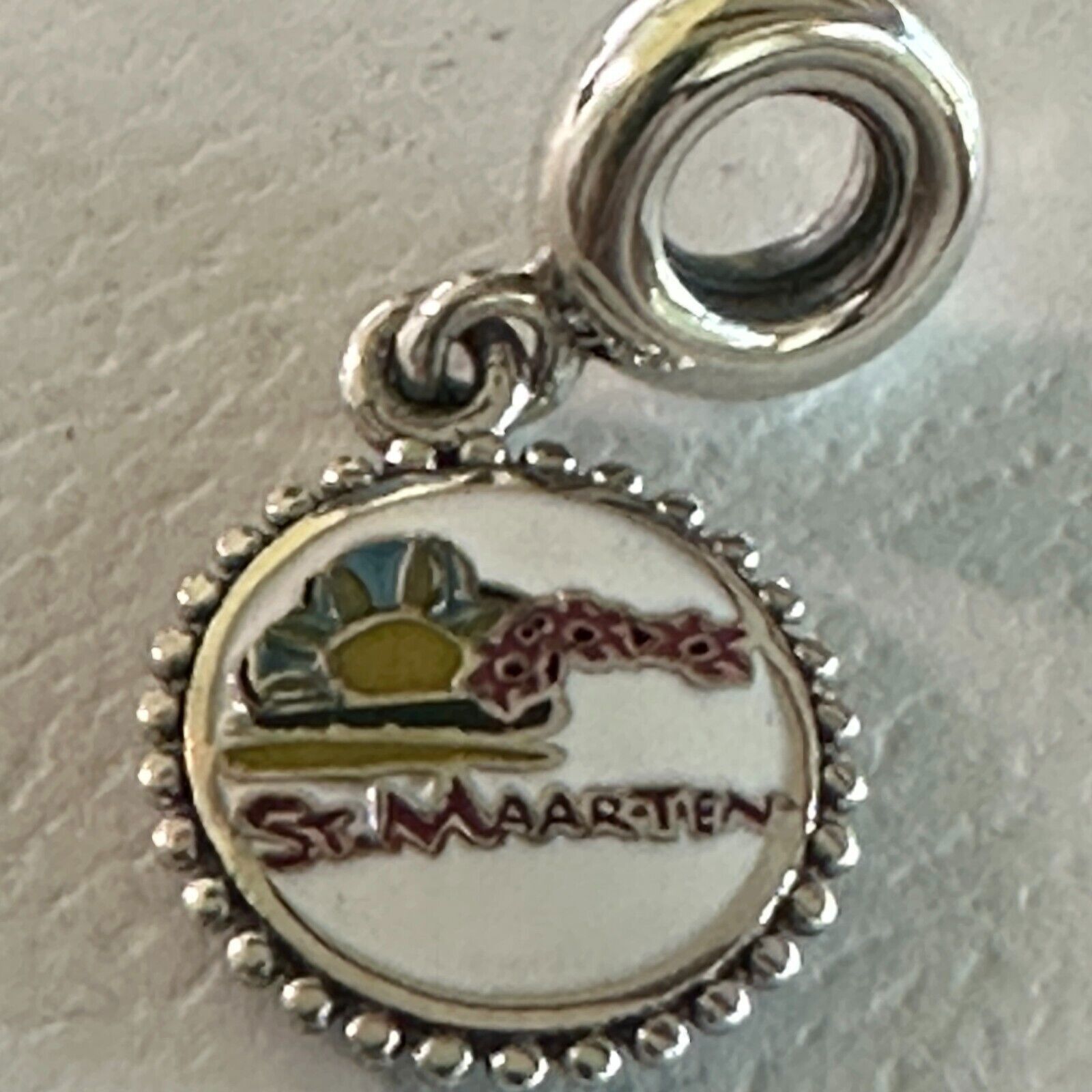 pandora Authentic Pandora St. Maarten Silver Travel Destination Dang Size ONE SIZE - 2 Thumbnail