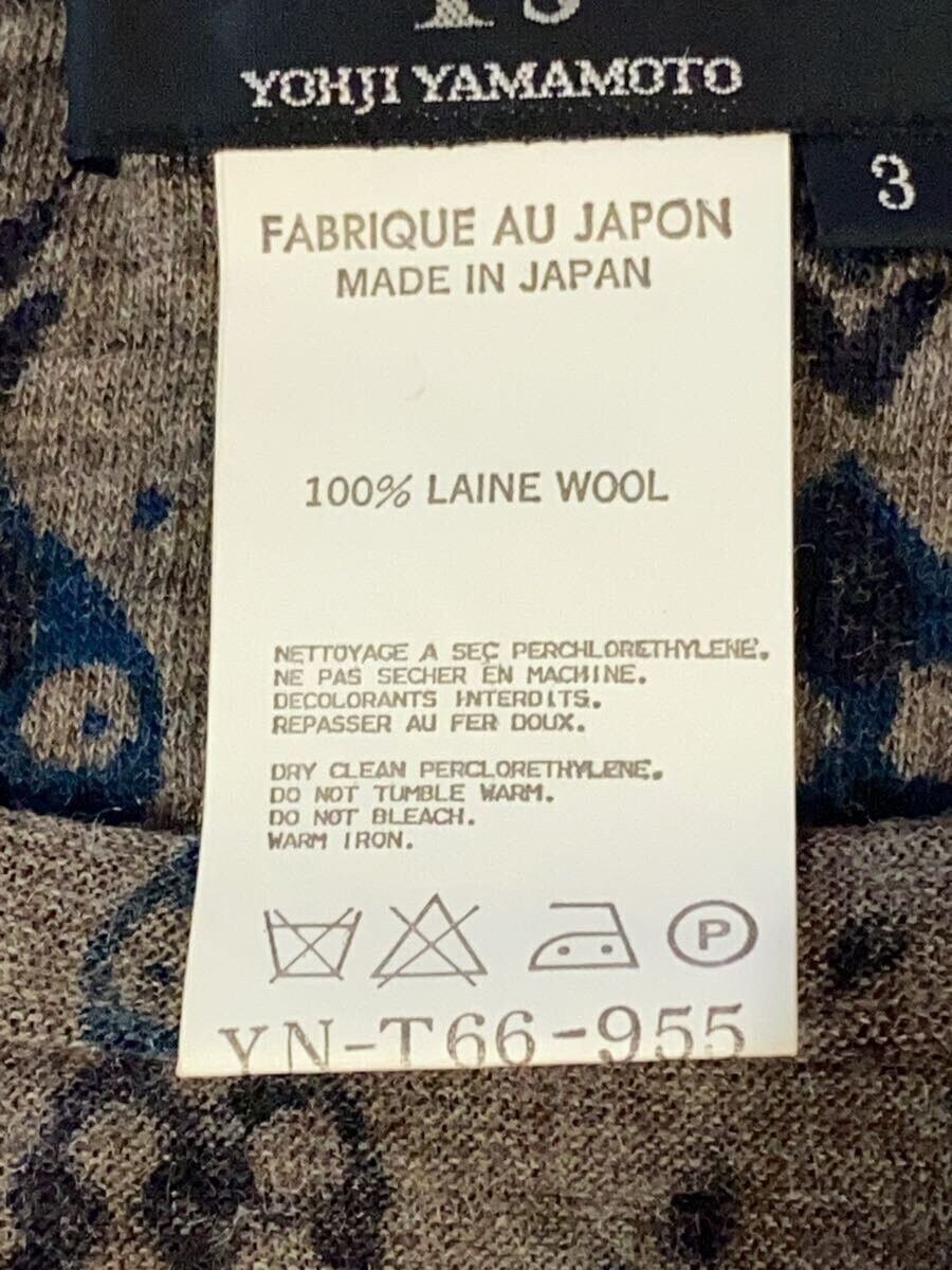 Y's × Yohji Yamamoto Pattern Wool Long Sleeve Tee - Yohji Size US L / EU 52-54 / 3 - 5 Thumbnail