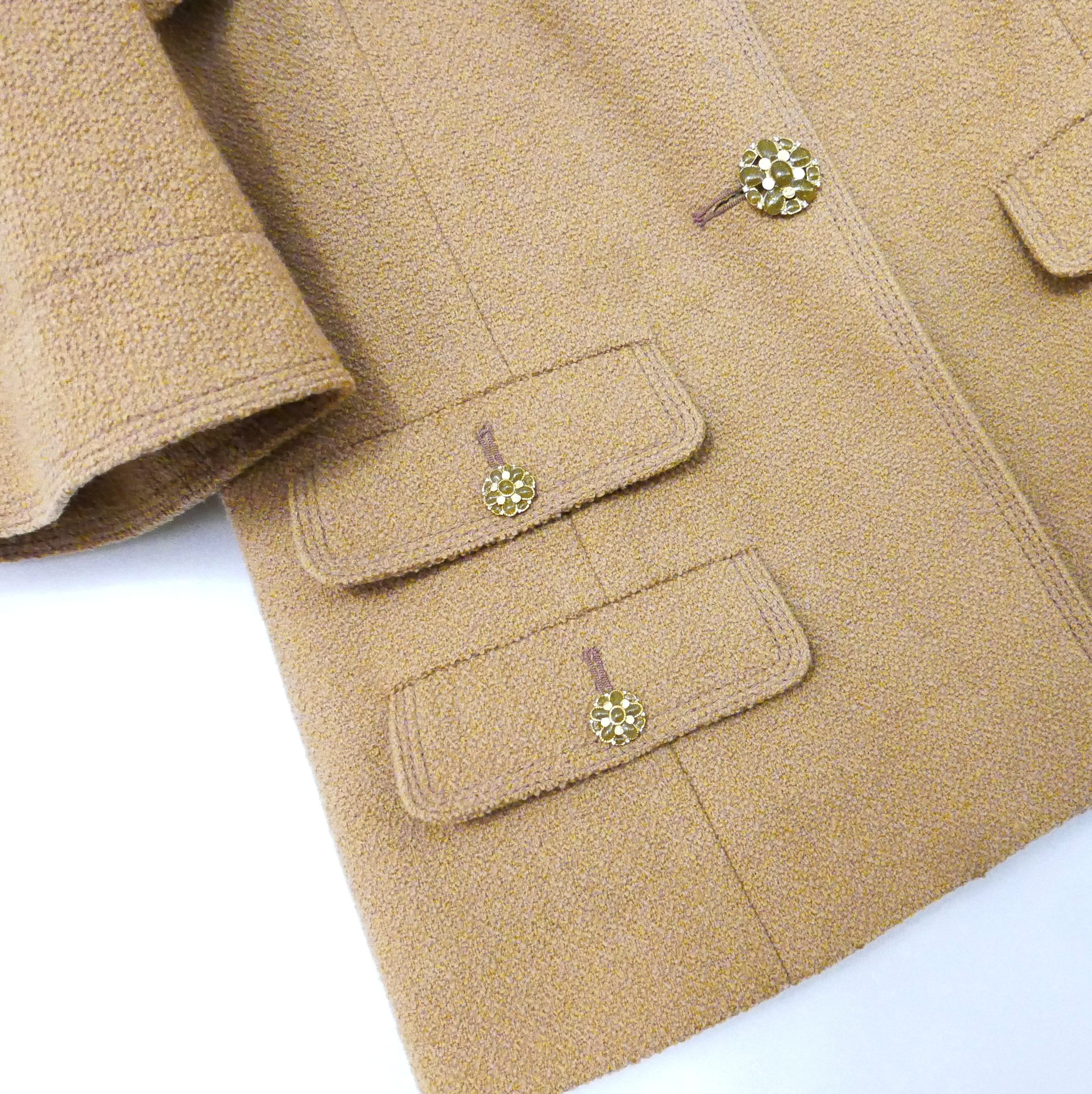 Chanel Chanel Resort 2015 Boucle Cape Trim Gripoix Button Jacket Size S / US 4 / IT 40 - 5 Thumbnail