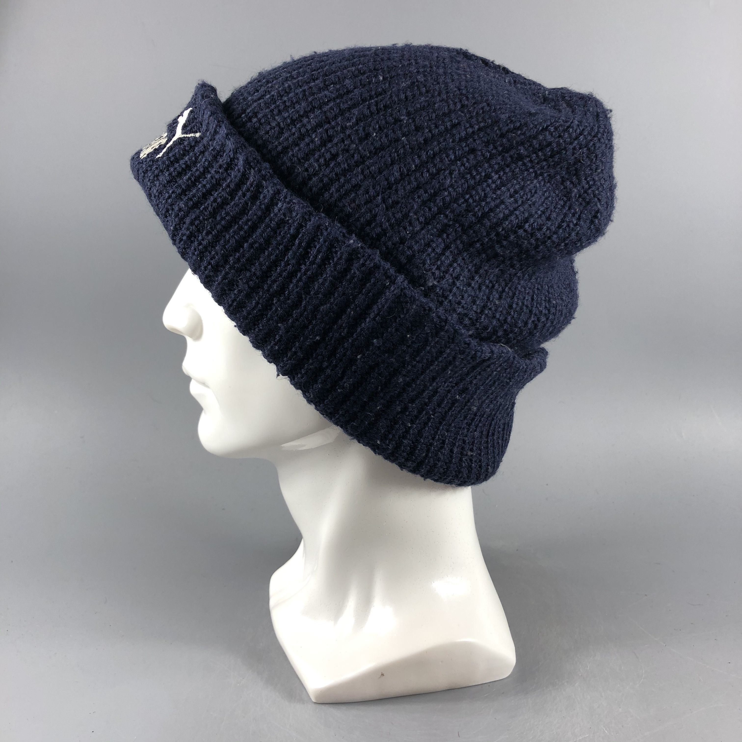 Puma × Vintage Puma Ribbed Beanie Snow Hat Snow Cap -D366 Size ONE SIZE - 1 Thumbnail