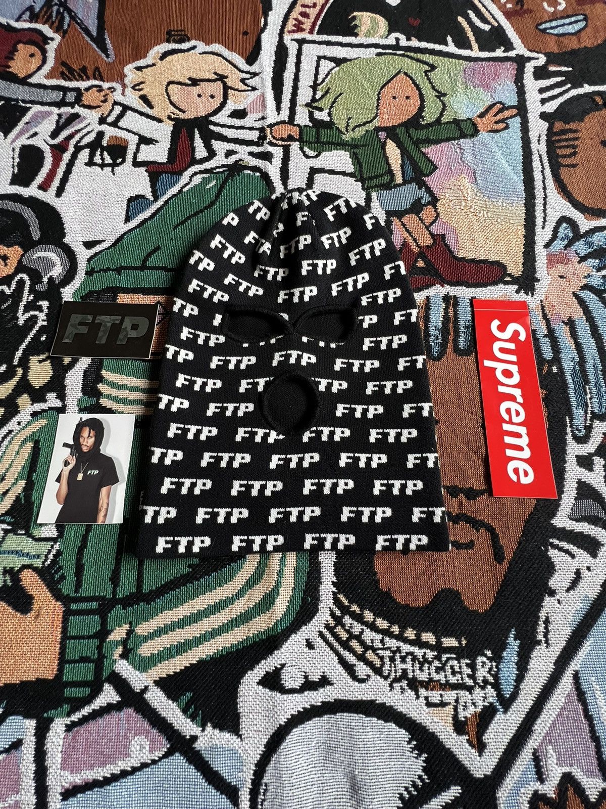Fuck The Population 🩸FTP Black Ski Mask 🩸 Size ONE SIZE - 1 Thumbnail