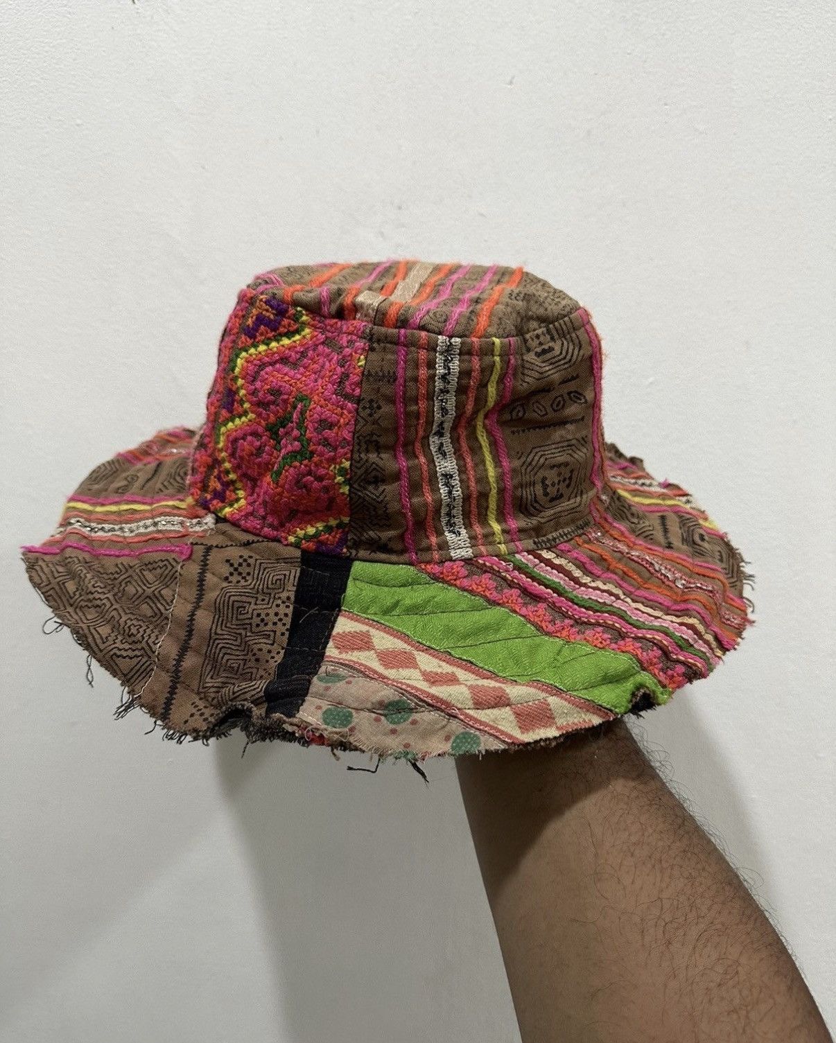 Japanese Brand VTG Patchwork Style Kapital Hat Size ONE SIZE - 1 Thumbnail
