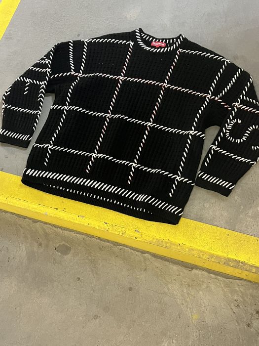 Supreme supreme quilt stitch sweater ss23 | Grailed