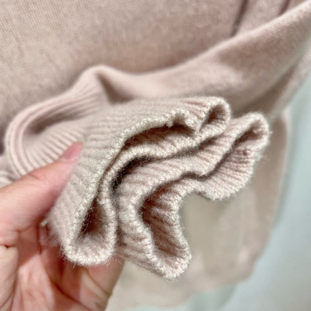 Other Babaton Bow Pink 100% Cashmere Mock Neck Sweater Size S Size S / US 4 / IT 40 - 6 Thumbnail