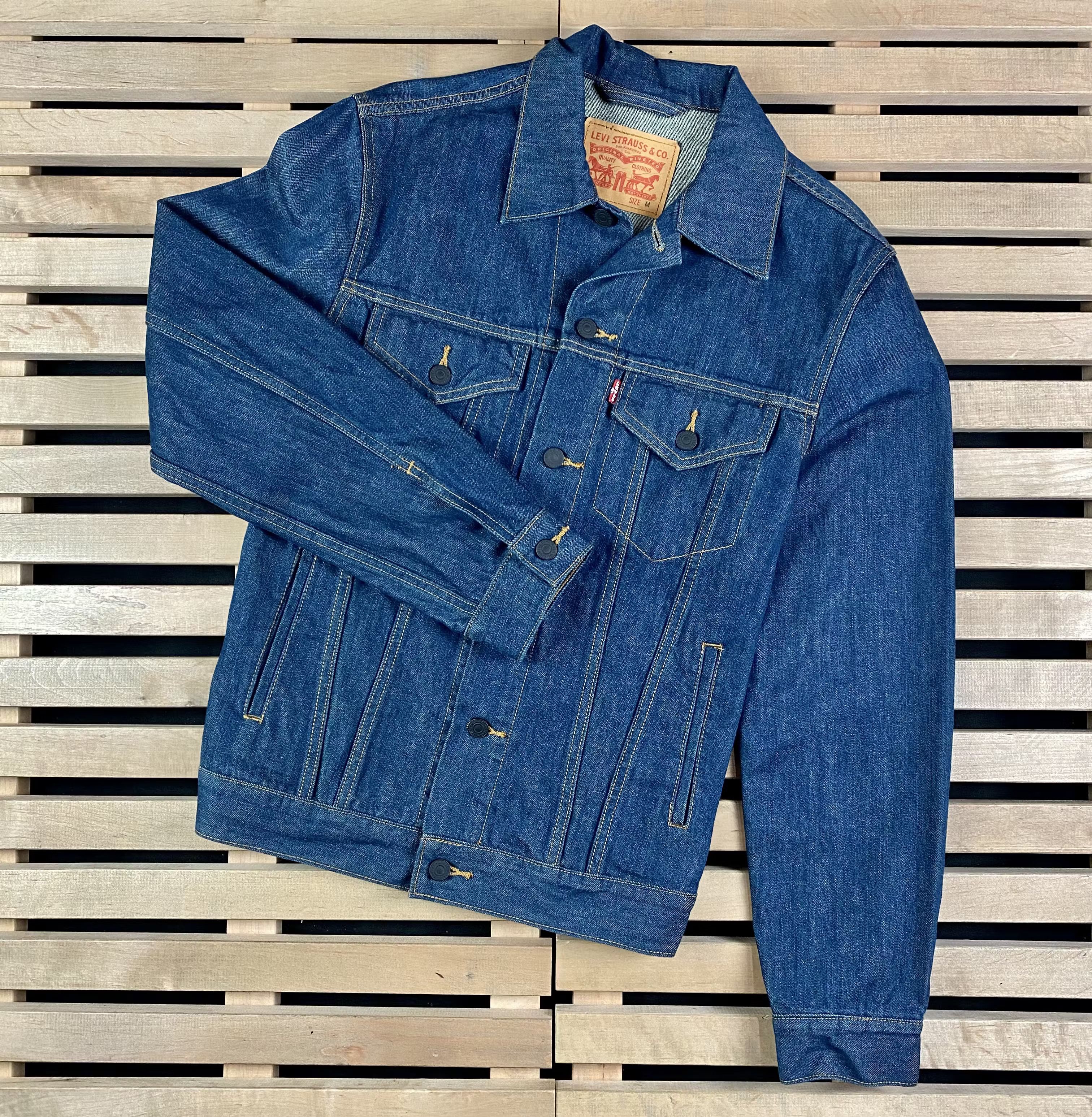 Levi's × Levi's Vintage Clothing × Vintage Men’s Denim Bomber Jacket Levi’s Vintage Size M Size US M / EU 48-50 / 2 - 1 Thumbnail