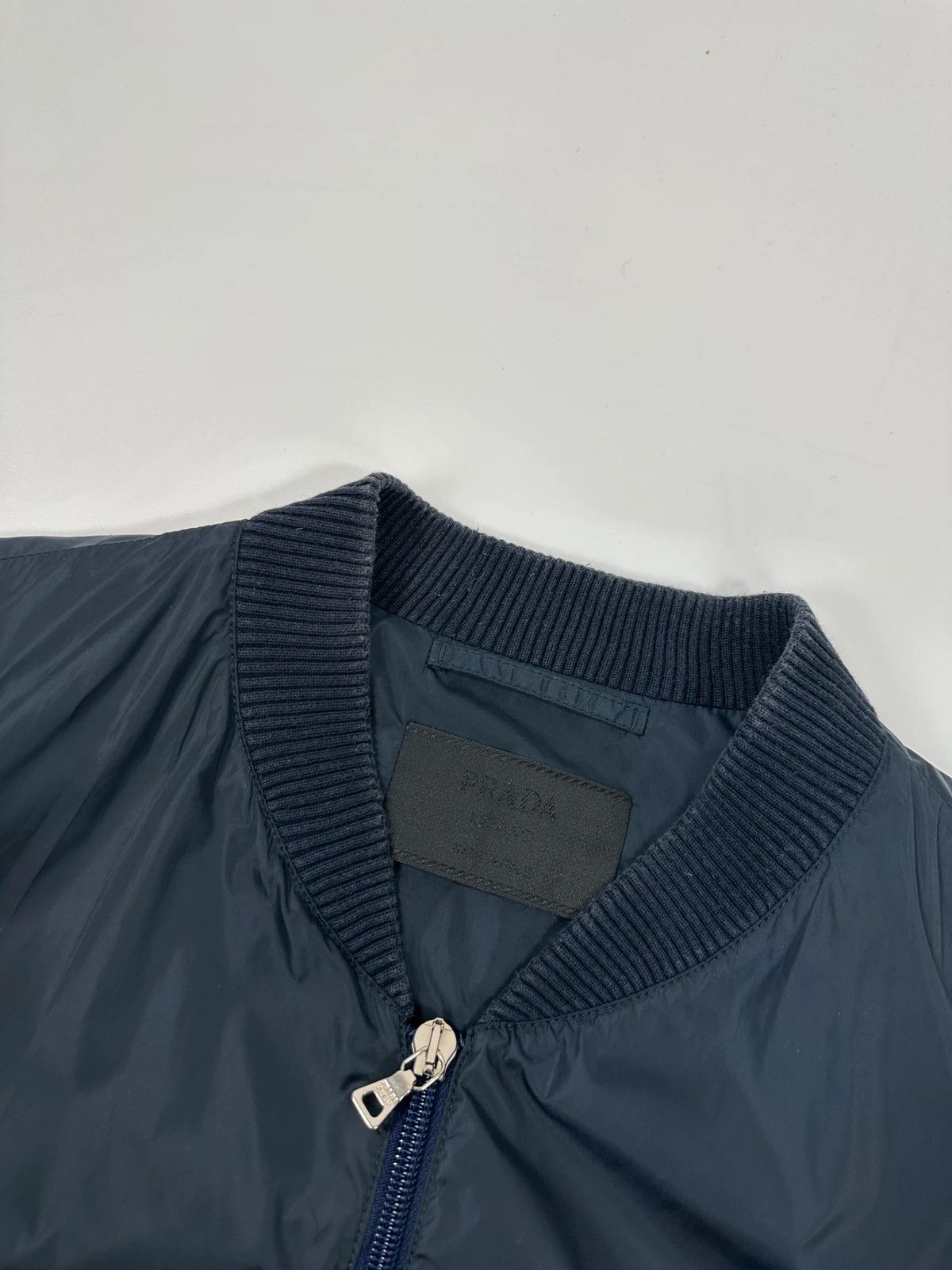Prada Prada Milano SS2002 Navy Blue Hybrid Cotton & Nylon Jacket Size US L / EU 52-54 / 3 - 2 Thumbnail