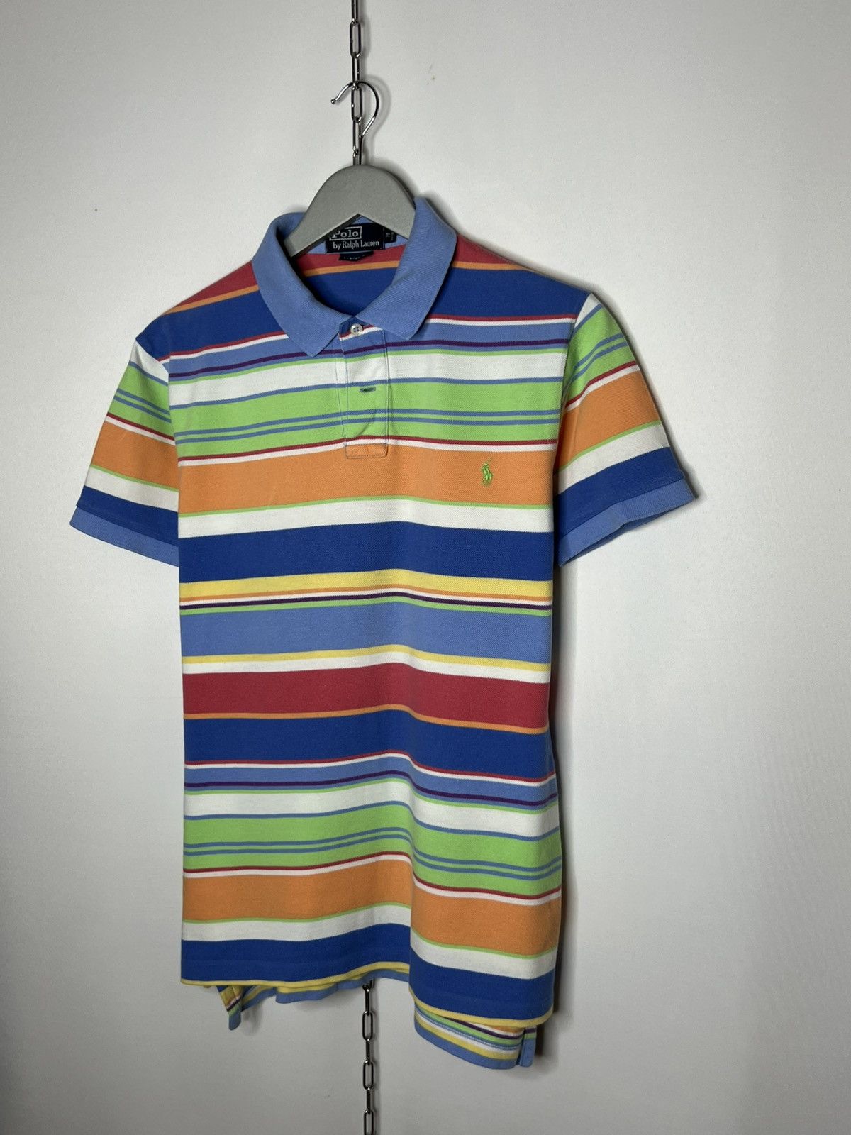 Polo Ralph Lauren Vintage Polo Ralph Lauren Striped Polo Shirt Short Sleeve Size US M / EU 48-50 / 2 - 2 Thumbnail