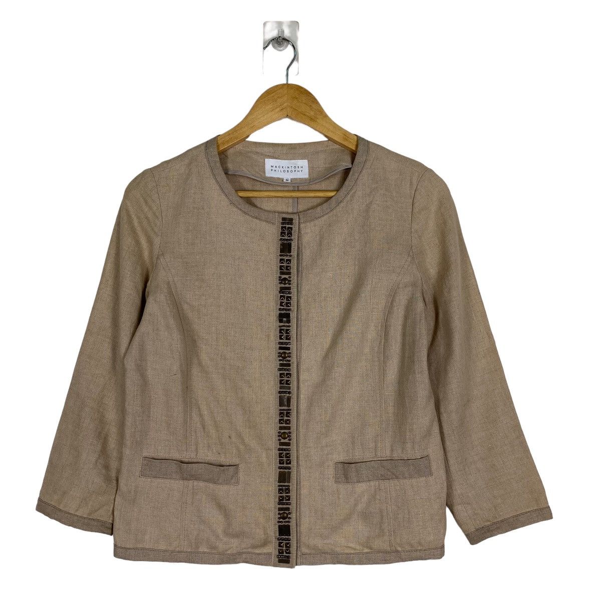 Machintosh Philosphy Hemp tan Jacket open front