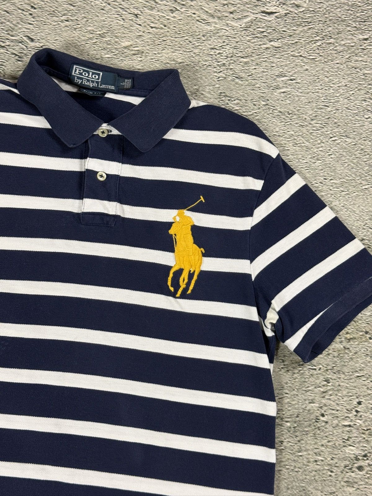 Ralph Lauren Chief Keef Polo Ralph Lauren big pony striped navy white Size US S / EU 44-46 / 1 - 3 Thumbnail