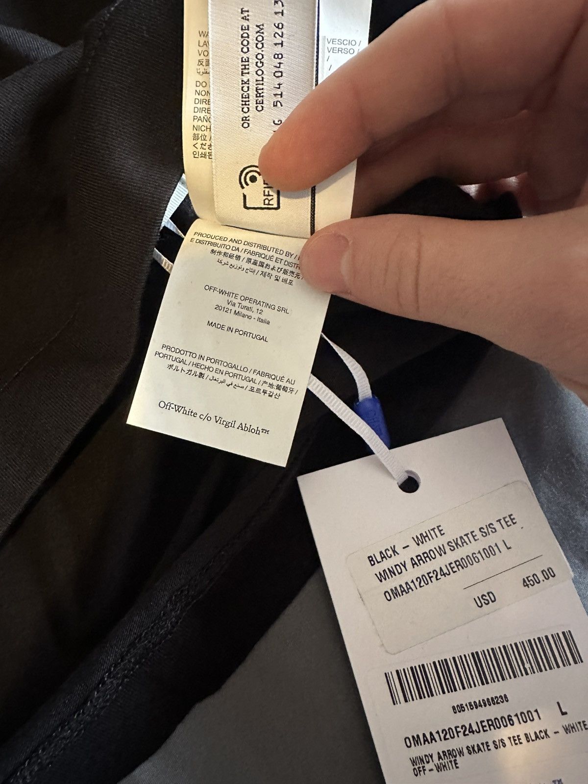 Off-White Off-White Windy Arrow SS Skate tee Size US L / EU 52-54 / 3 - 7 Thumbnail