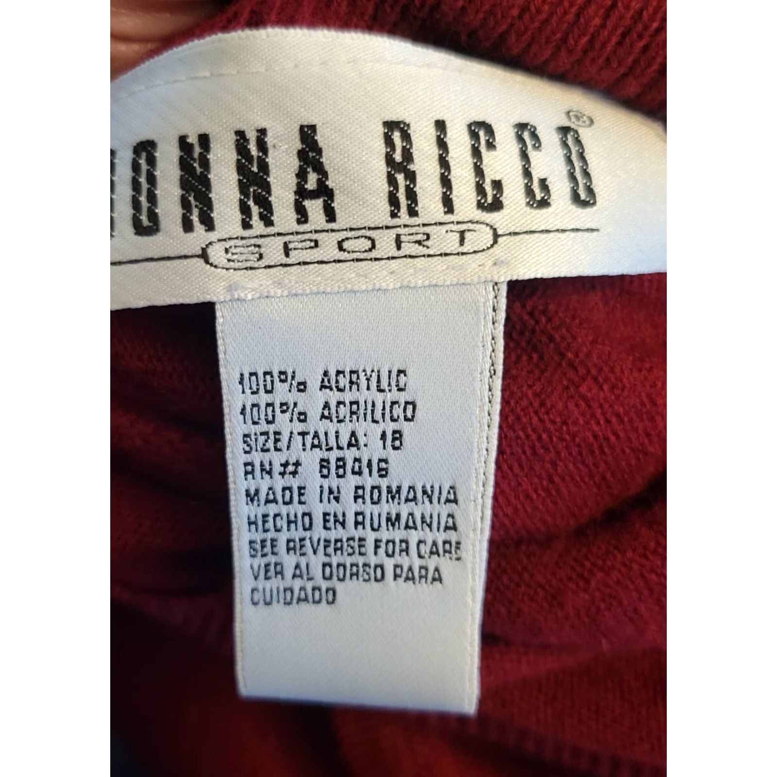 Vintage VINTAGE Donna Ricco Brick Red Fringe Trim Sweater Dress Vest Boho 18 Plus Mens? Women? 18W Red 1980s Bohemian Acrylic Fringe Dress Vest Sweater Dress Size XXL / US 16-18 / IT 52-54 - 6 Thumbnail