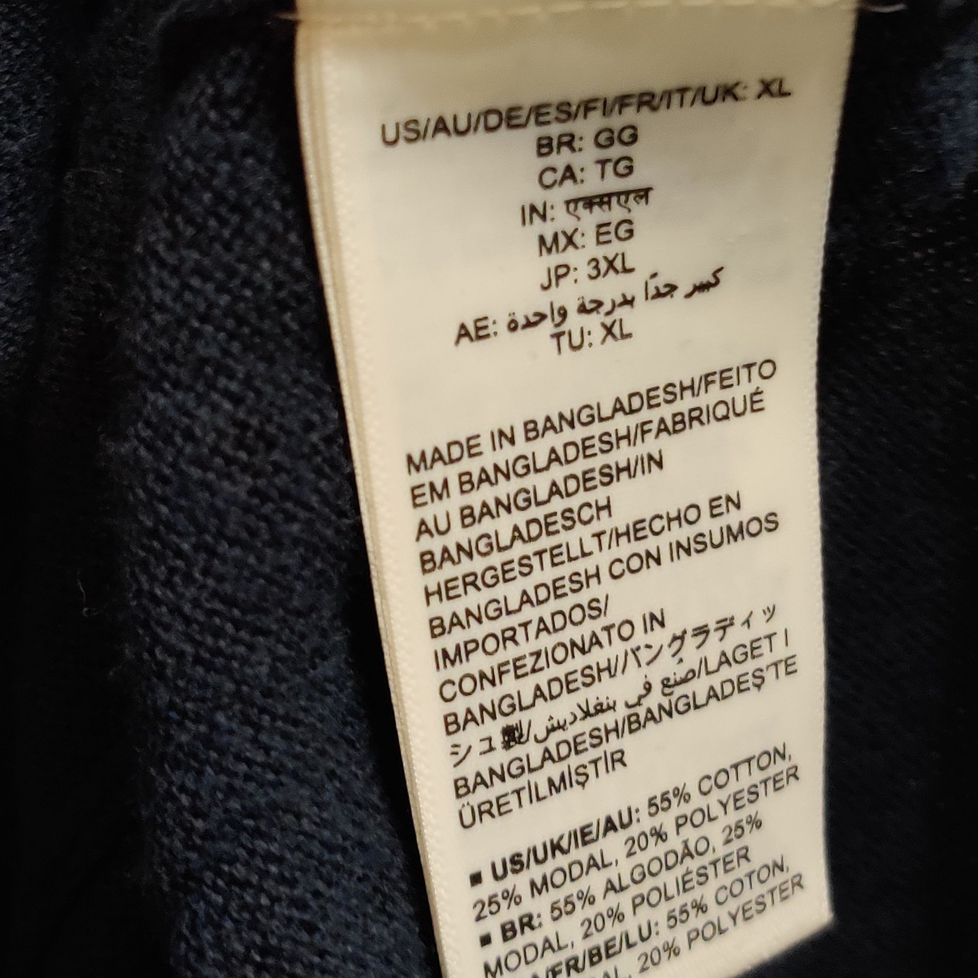 Other Amazon Essentials XL Navy Blue Leopard Print Sweater V Neck Size XL / US 12-14 / IT 48-50 - 7 Thumbnail