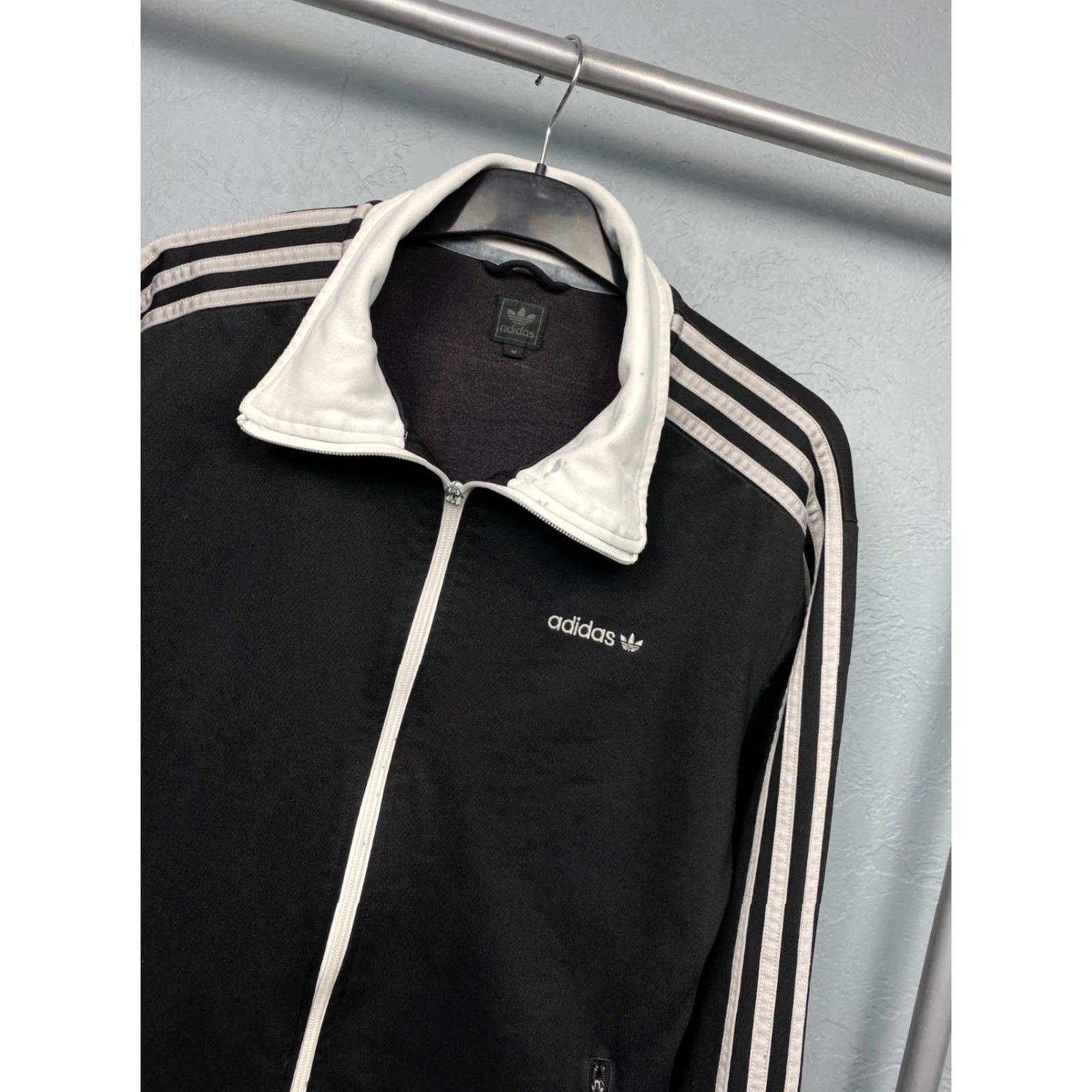 Adidas Adidas Mens Track Jacket Vintage Full Zip Retro Black M Jackets Mens Size US M / EU 48-50 / 2 - 2 Thumbnail