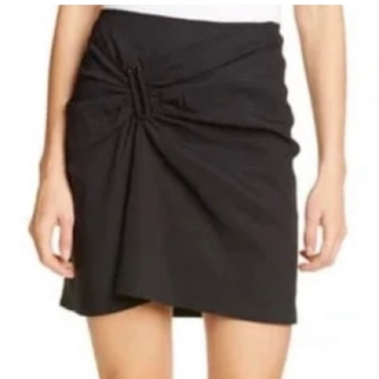 A.L.C. ALC Mini Skirt Black U-ring The Real Real sz 2 Size 26" / US 2 / IT 38 - 4 Thumbnail