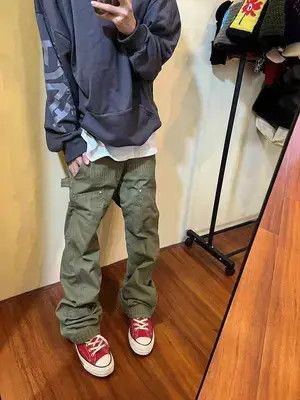 Japanese Brand × Jean Vintage logging casual rare cargo trousers Size US 32 / EU 48 - 3 Thumbnail