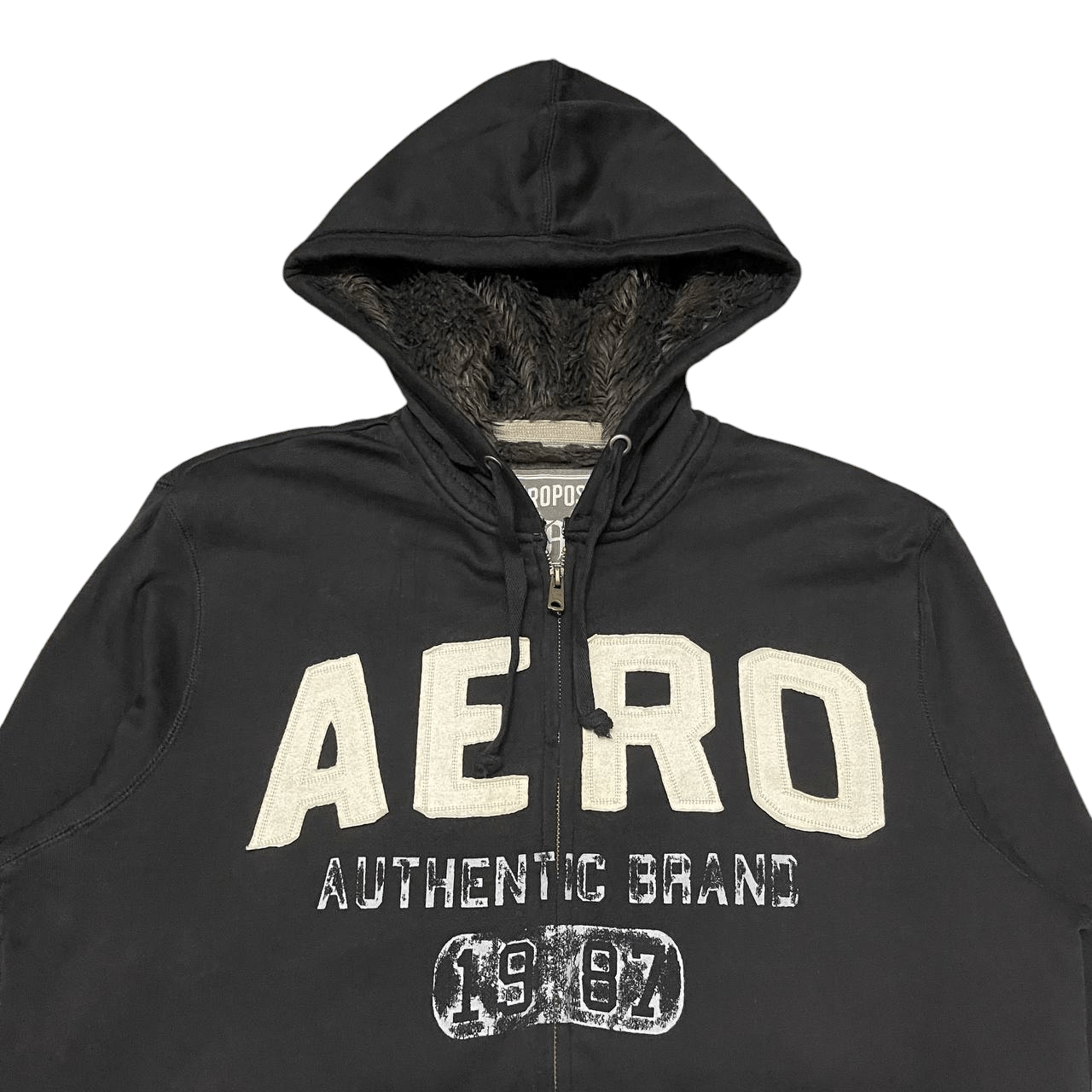 Aeropostale Vintage Aeropostale Aero Big Logo Zipper Hoodie Size US M / EU 48-50 / 2 - 2 Thumbnail