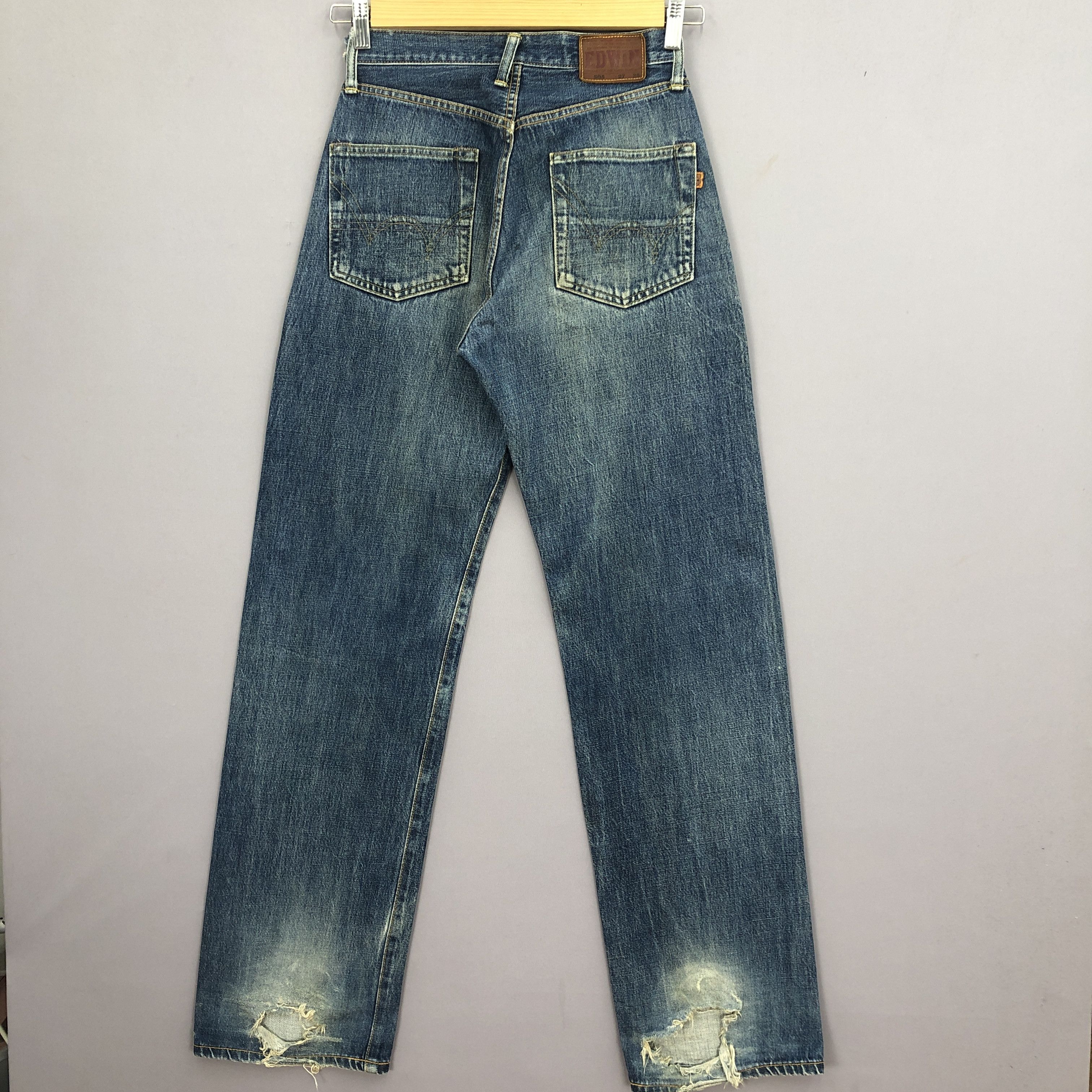 Japanese Brand Vintage Y2K Japanese Redline Jeans Stone Wash Faded Denim Size 26" / US 2 / IT 38 - 2 Thumbnail