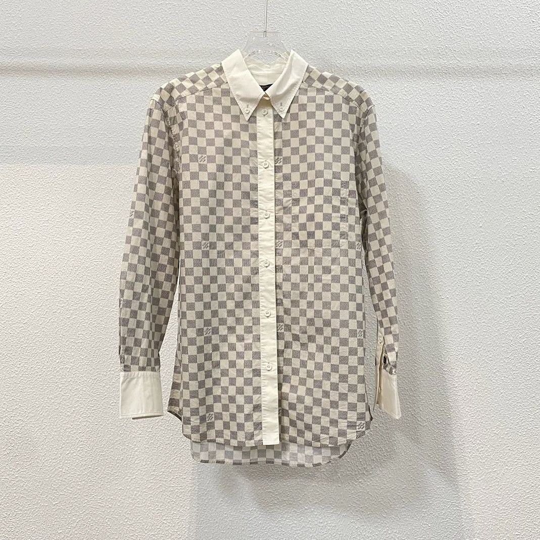 Louis Vuitton Louis Vuitton Damier Check Button Up Shirt Size 36 Size XS / US 0-2 / IT 36-38 - 1 Thumbnail