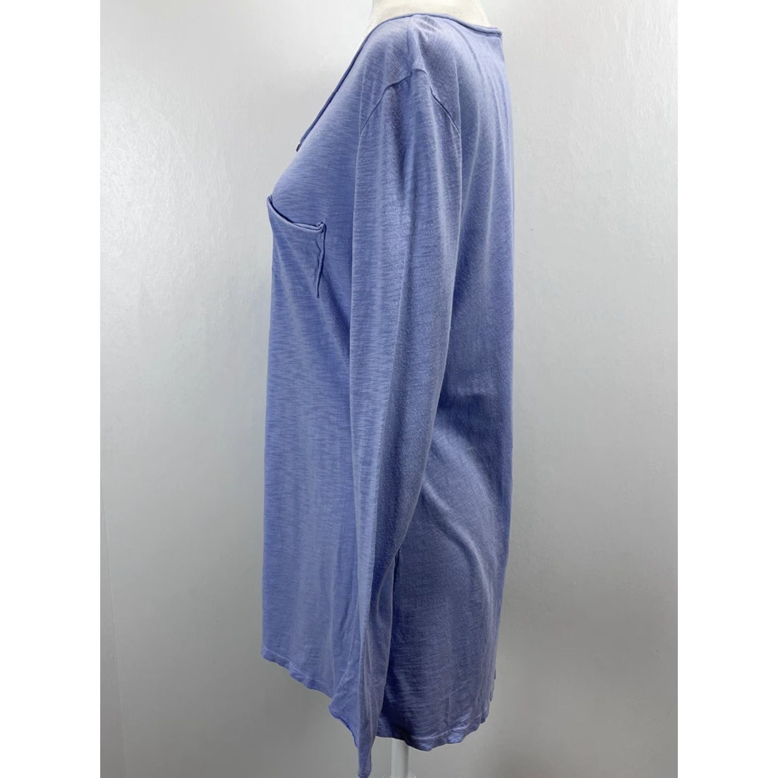 Soft Surroundings SOFT SURROUNDINGS Tunic Shirt - Shirt - Women - Size M - Purple - Long Sleeve - Scoop Neck - Pullover - Button Accent - Casual Tunic Top Size M / US 6-8 / IT 42-44 - 2 Thumbnail