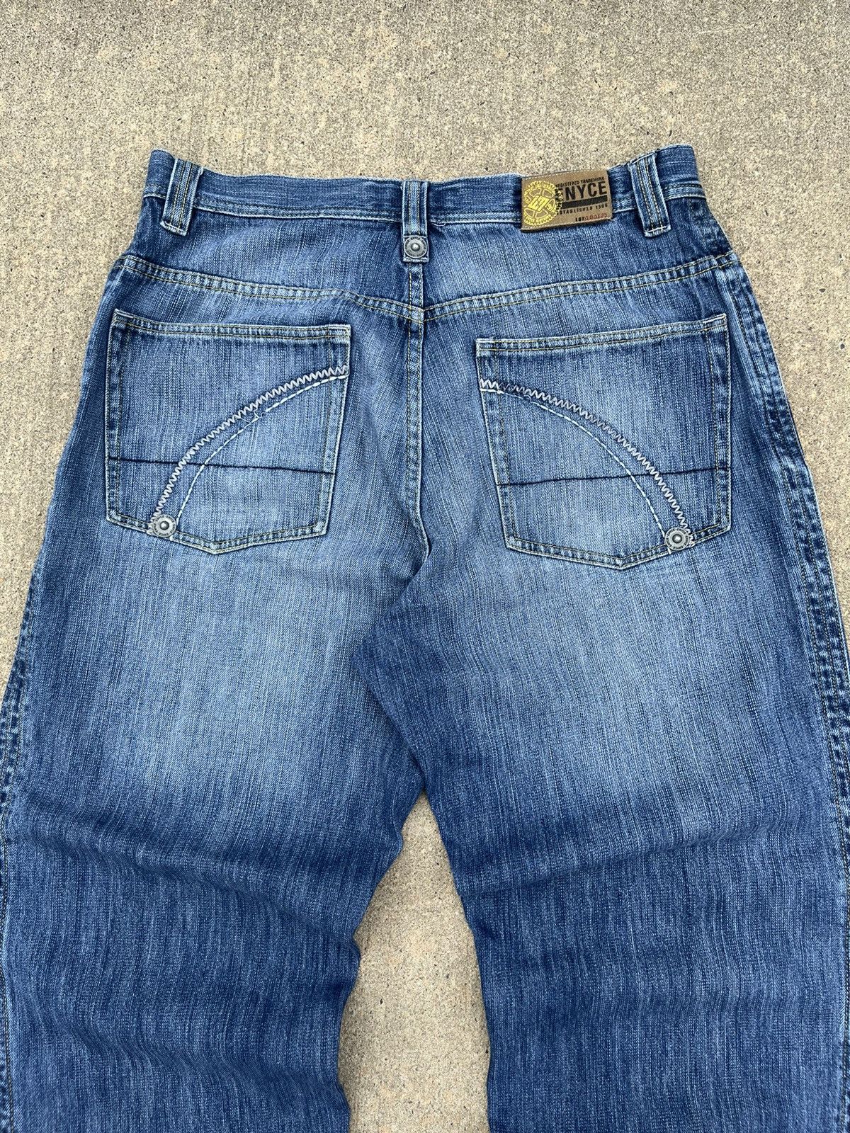 Enyce SICK VINTAGE Y2K ENYCE WASH BAGGY JEANS Size US 34 / EU 50 - 2 Thumbnail