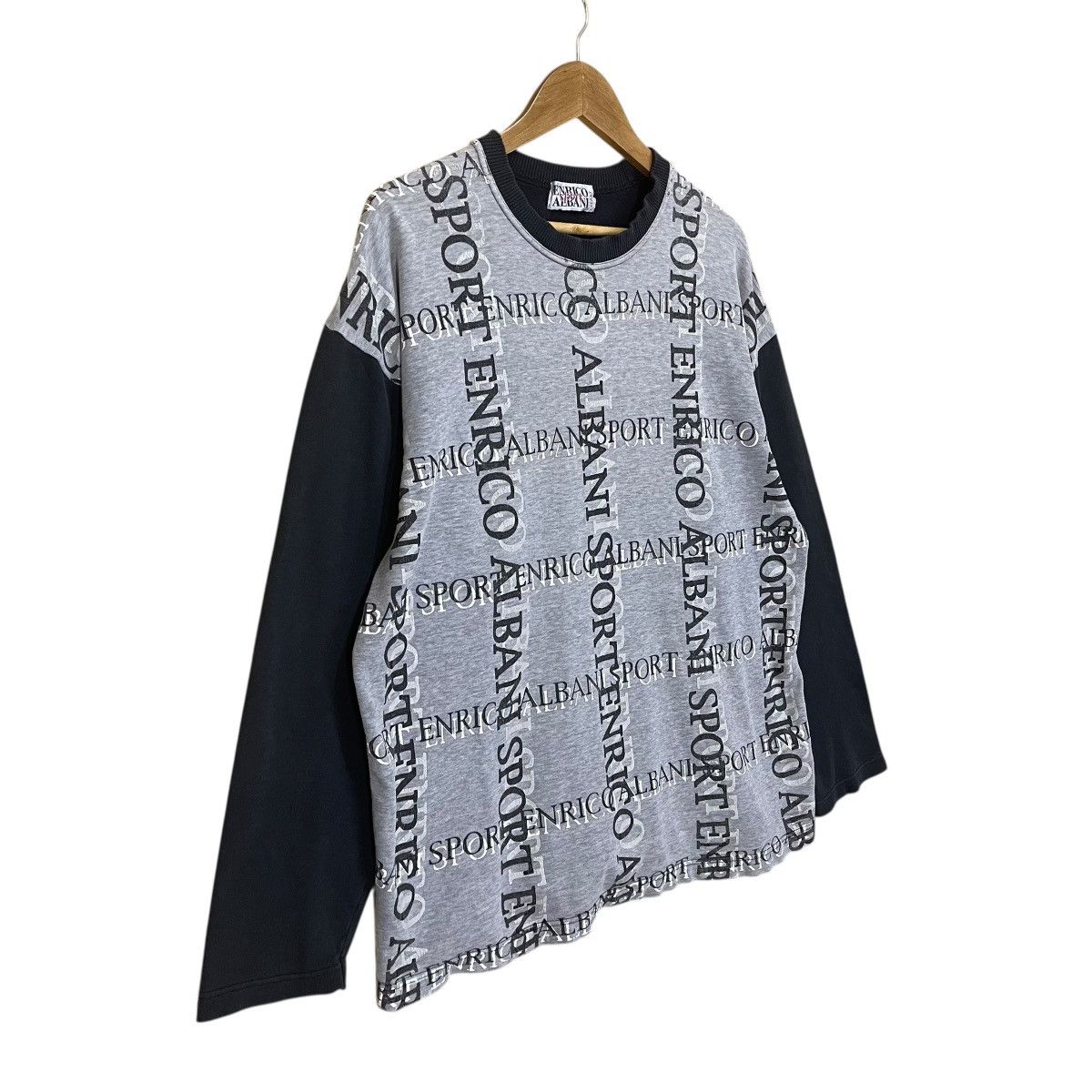 Issey Miyake Vintage 90s Issey Miyake Enrico Albani Overprint Sweatshirt Size US L / EU 52-54 / 3 - 2 Thumbnail