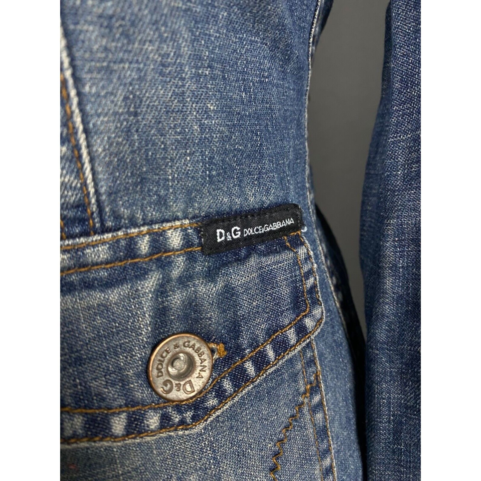 Dolce & Gabbana Dolce&Gabbana Women's Blue Denim Jeans Jacket Size 26/40 Size S / US 4 / IT 40 - 9 Thumbnail