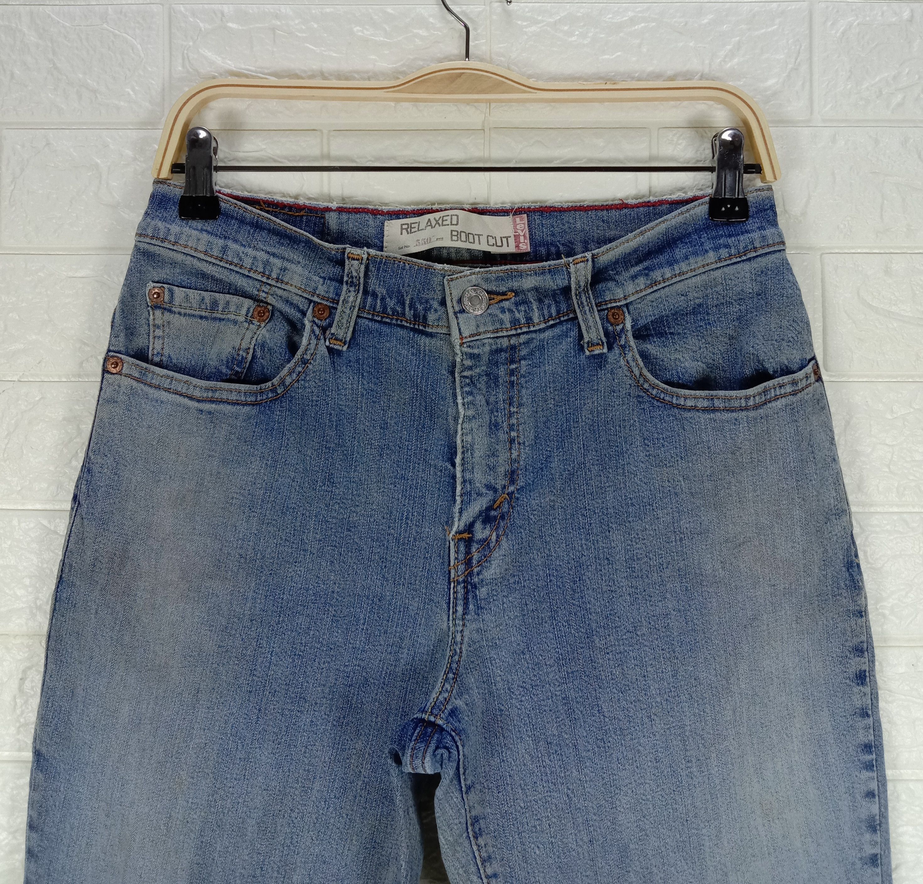 Levi's Vintage Levi's 550 Flare Jeans Blue Wash Denim Size 29" - 2 Thumbnail