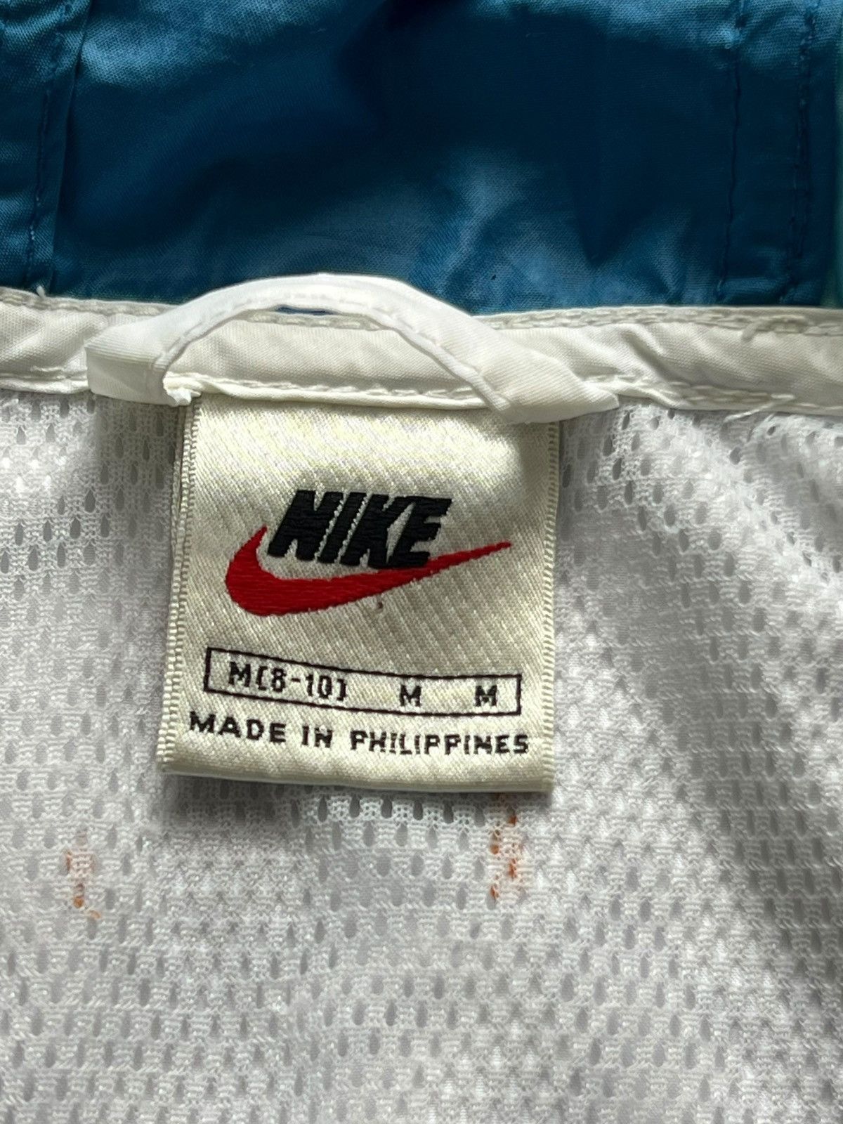 Nike × Vintage OOs Nike Vintage Jacket Nylon Swoosh Hooded Drill Size US M / EU 48-50 / 2 - 7 Thumbnail