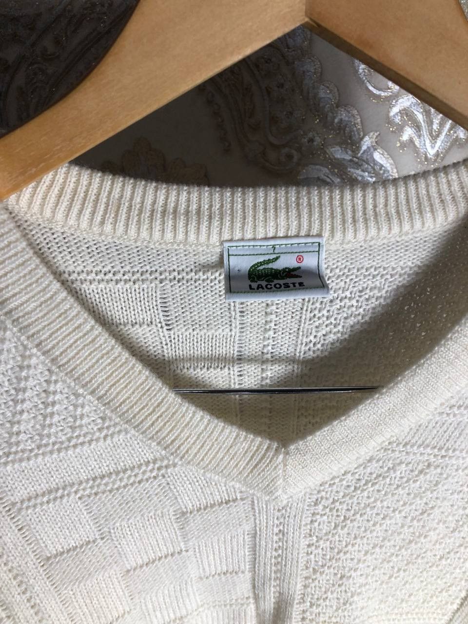 Lacoste VINTAGE LACOSTE CHEMISE SWEATER KNIT DESIGNER LUXURY Y2K 90s Size US XL / EU 56 / 4 - 3 Thumbnail