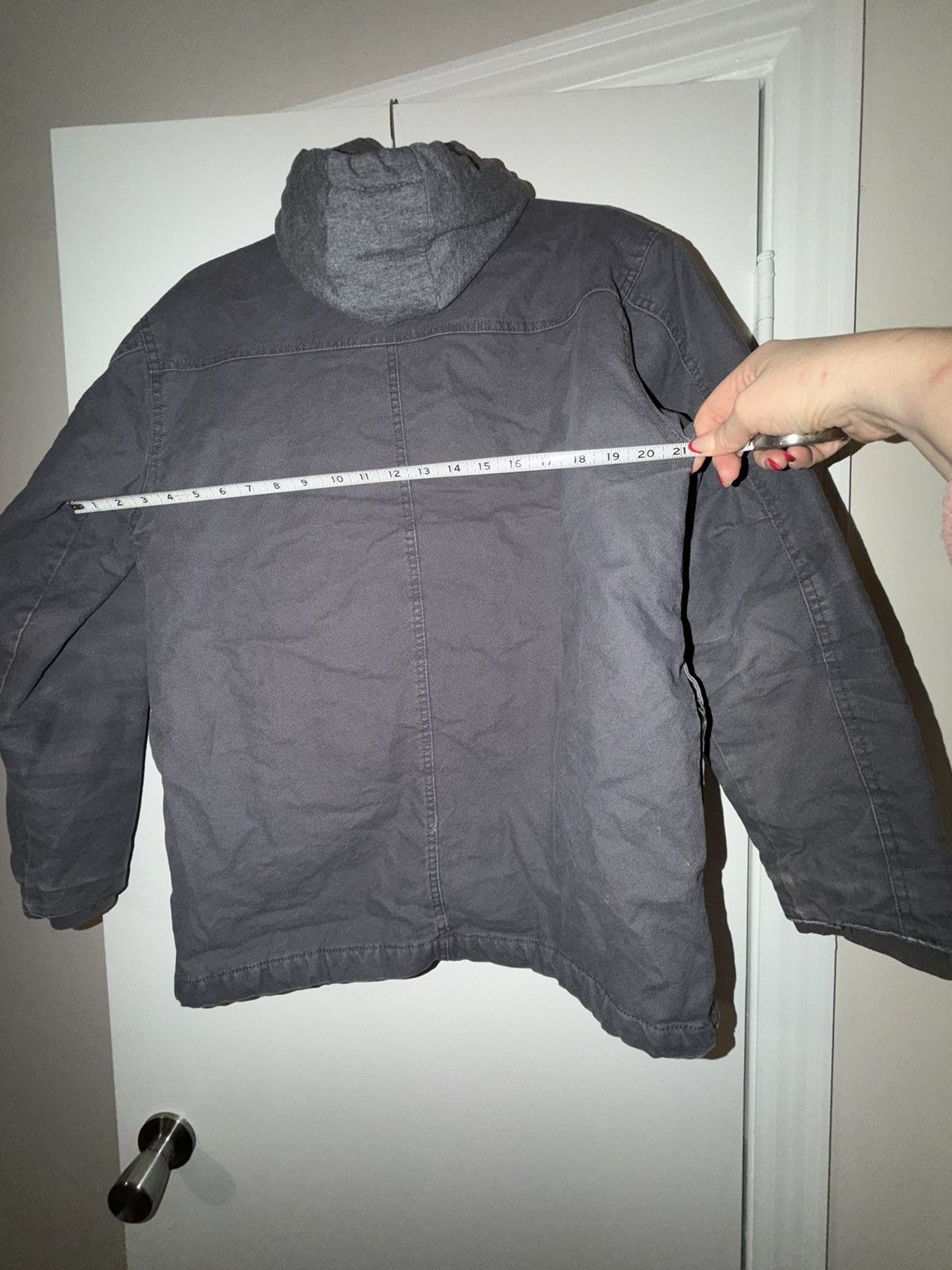 Dickies Vtg Gray Canvas Dickies Full Zip Men’s Hooded Jacket Size M Size US M / EU 48-50 / 2 - 7 Thumbnail