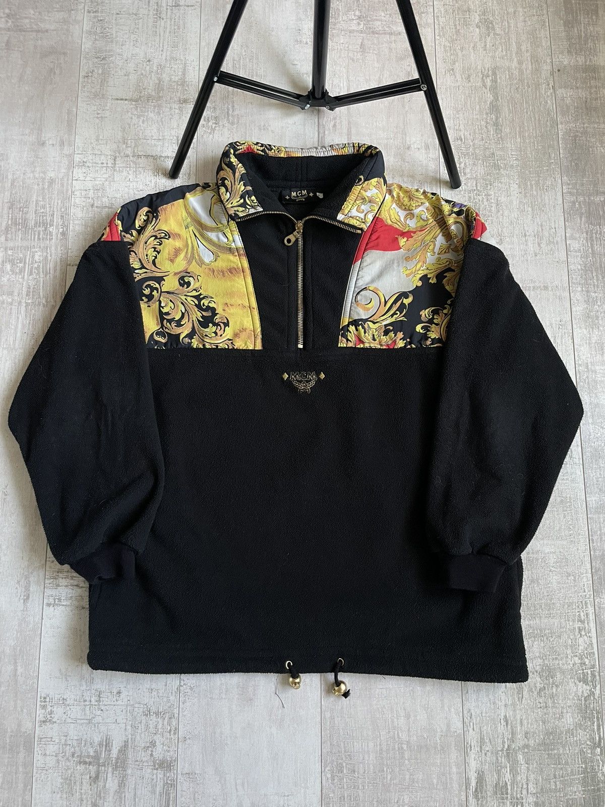 MCM Vintage 90’s MCM Fleece 1/4 Zip Sweater Barocco RARE Size US L / EU 52-54 / 3 - 1 Thumbnail