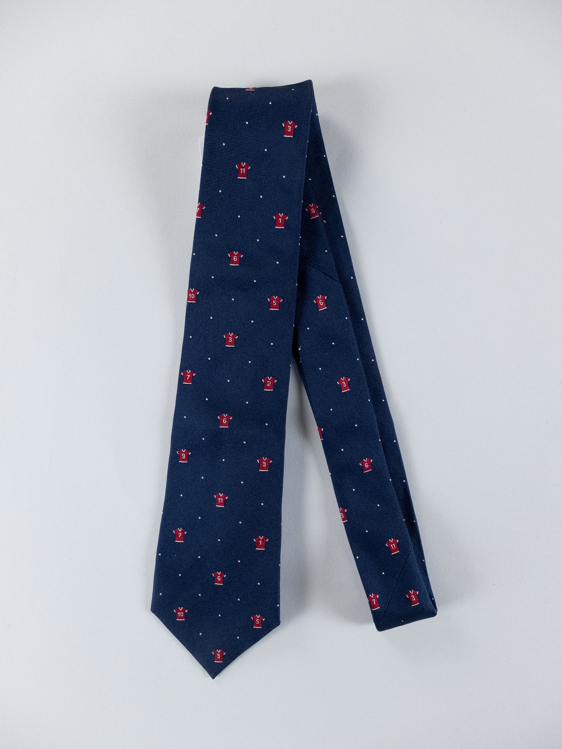 Paul Smith PAUL SMITH navy blue football uniform motif silk tie NWT q Size ONE SIZE - 1 Thumbnail