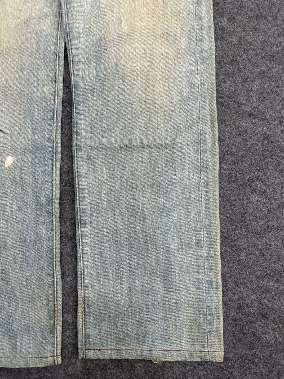 Japanese Brand 💥Denim Art💥ZEN Kyoto Style Japan Faded Floral Denim F569 Size US 30 / EU 46 - 8 Thumbnail