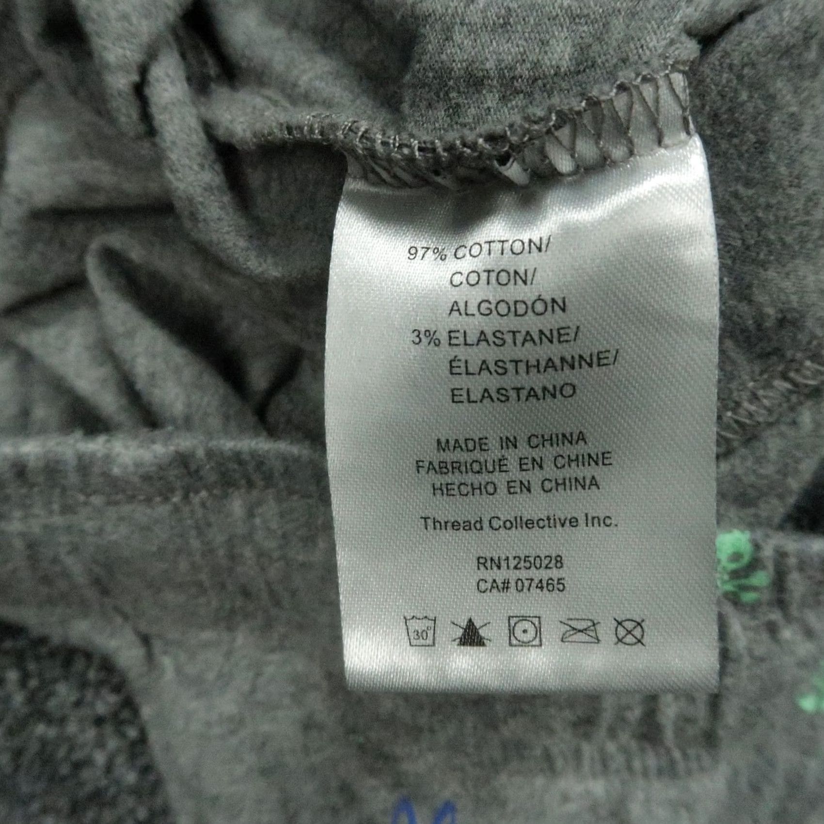 Psycho Bunny Psycho Bunny Pants Mens Medium Gray Print All Over Sleepwear Pockets Lightweight Size US 31 - 5 Thumbnail