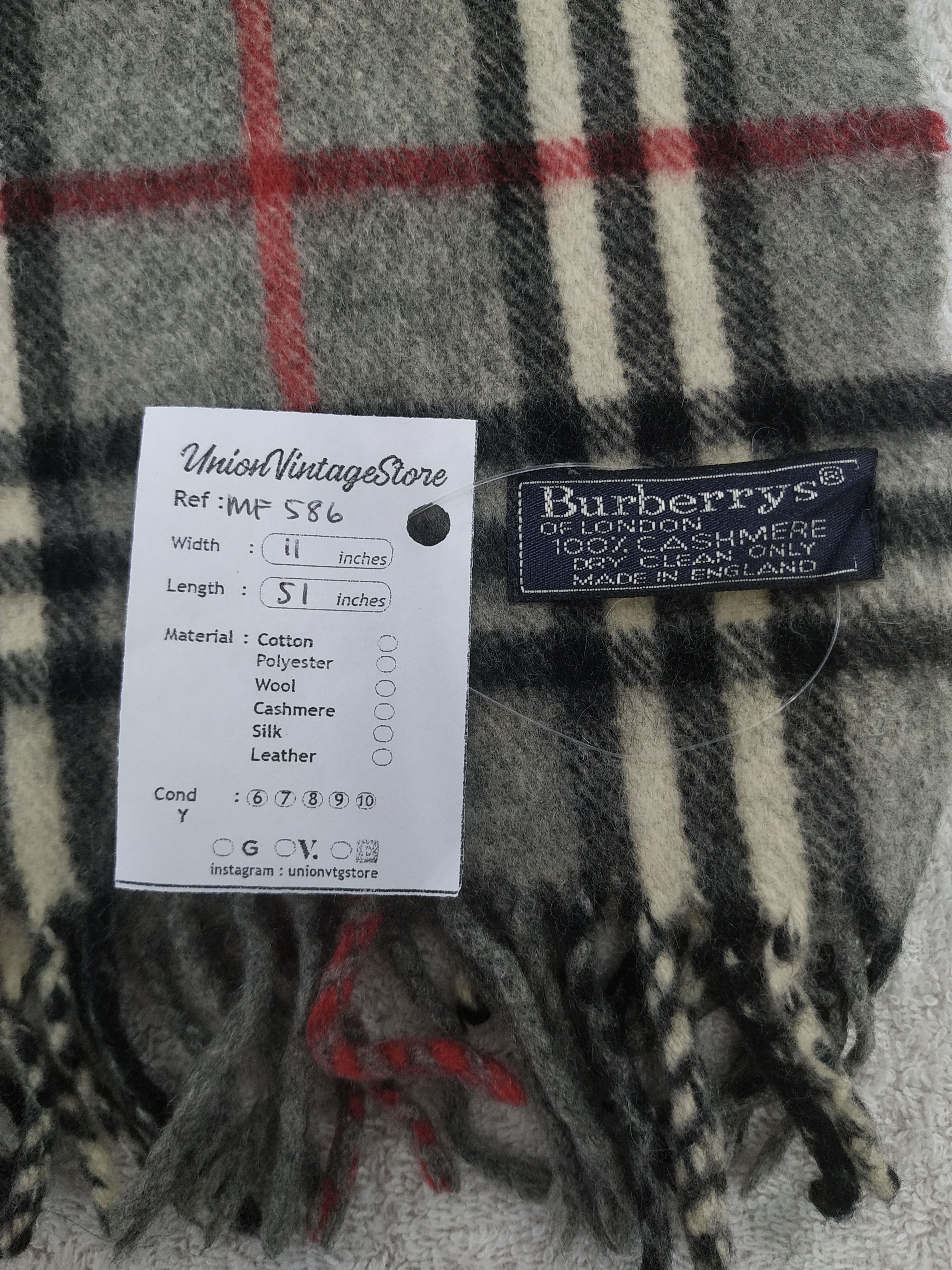 Burberry Vintage Burberry Scarf/Muffler/Neckwear MF586 Size ONE SIZE - 4 Thumbnail