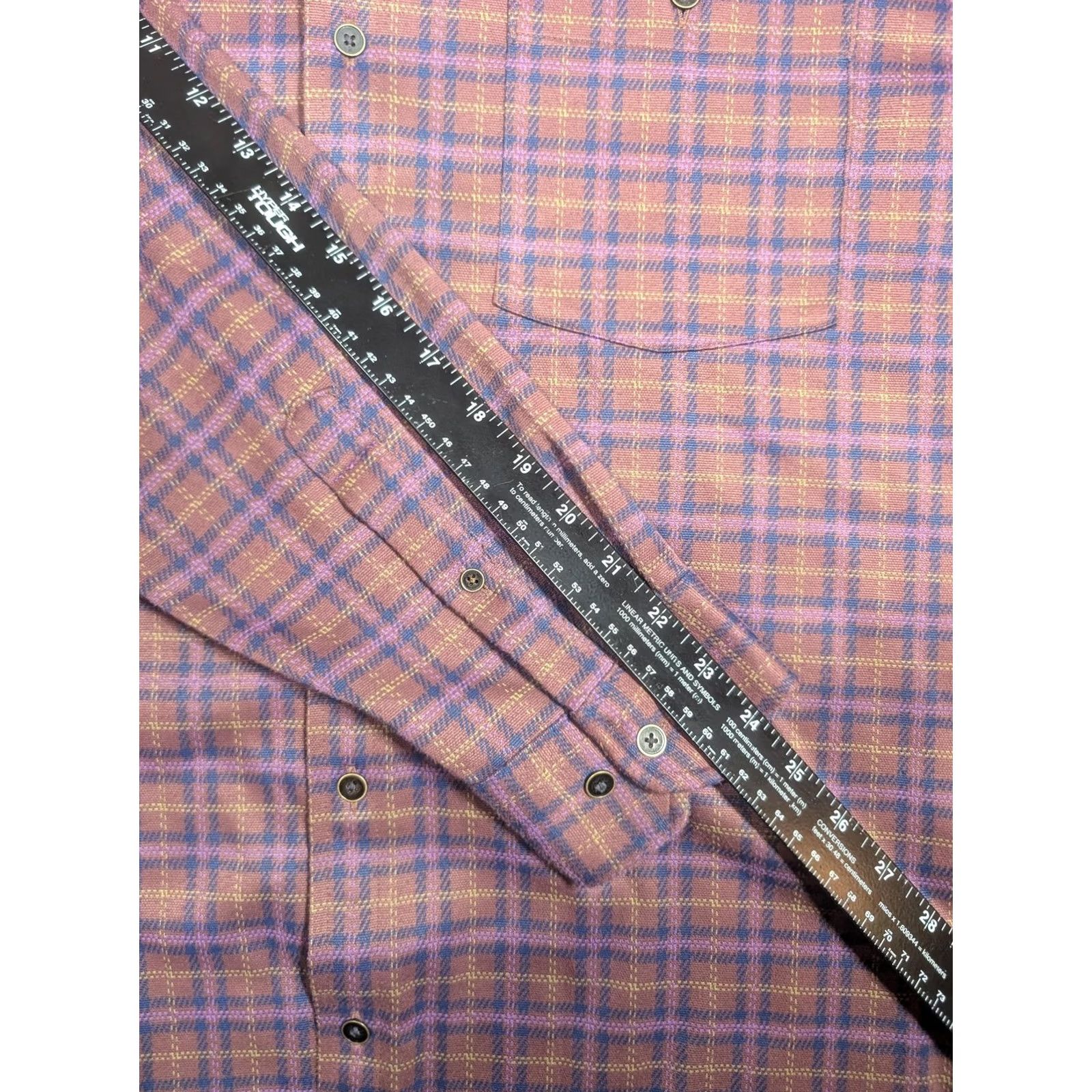 Rhone Rhone Shirt Mens XL Red Plaid Flannel Long Sleeve Button Up Casual Stretch Size US XL / EU 56 / 4 - 4 Thumbnail