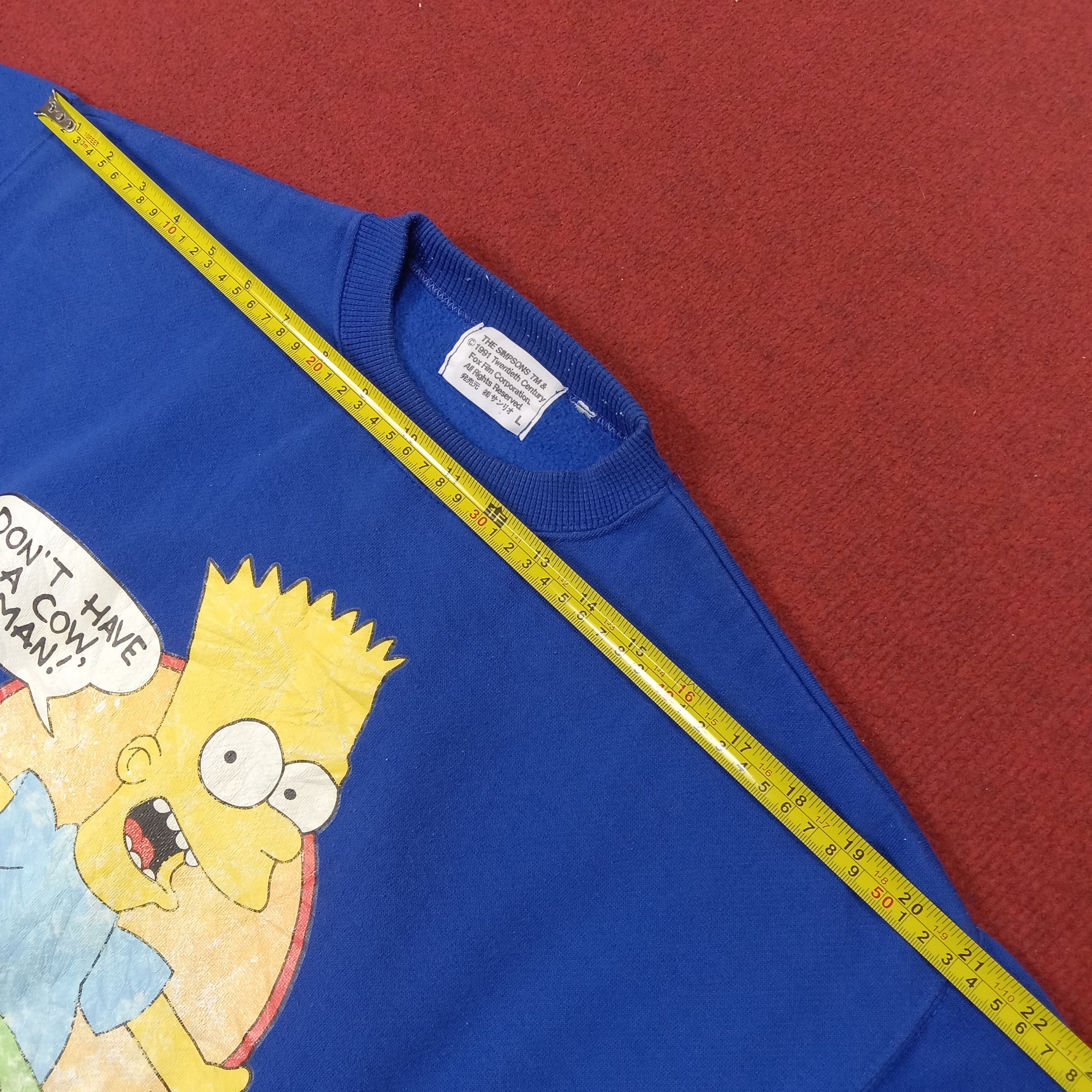 The Simpsons × Vintage Bart Simpson Cartoon Vintage Sweatshirt Size US L / EU 52-54 / 3 - 11 Thumbnail