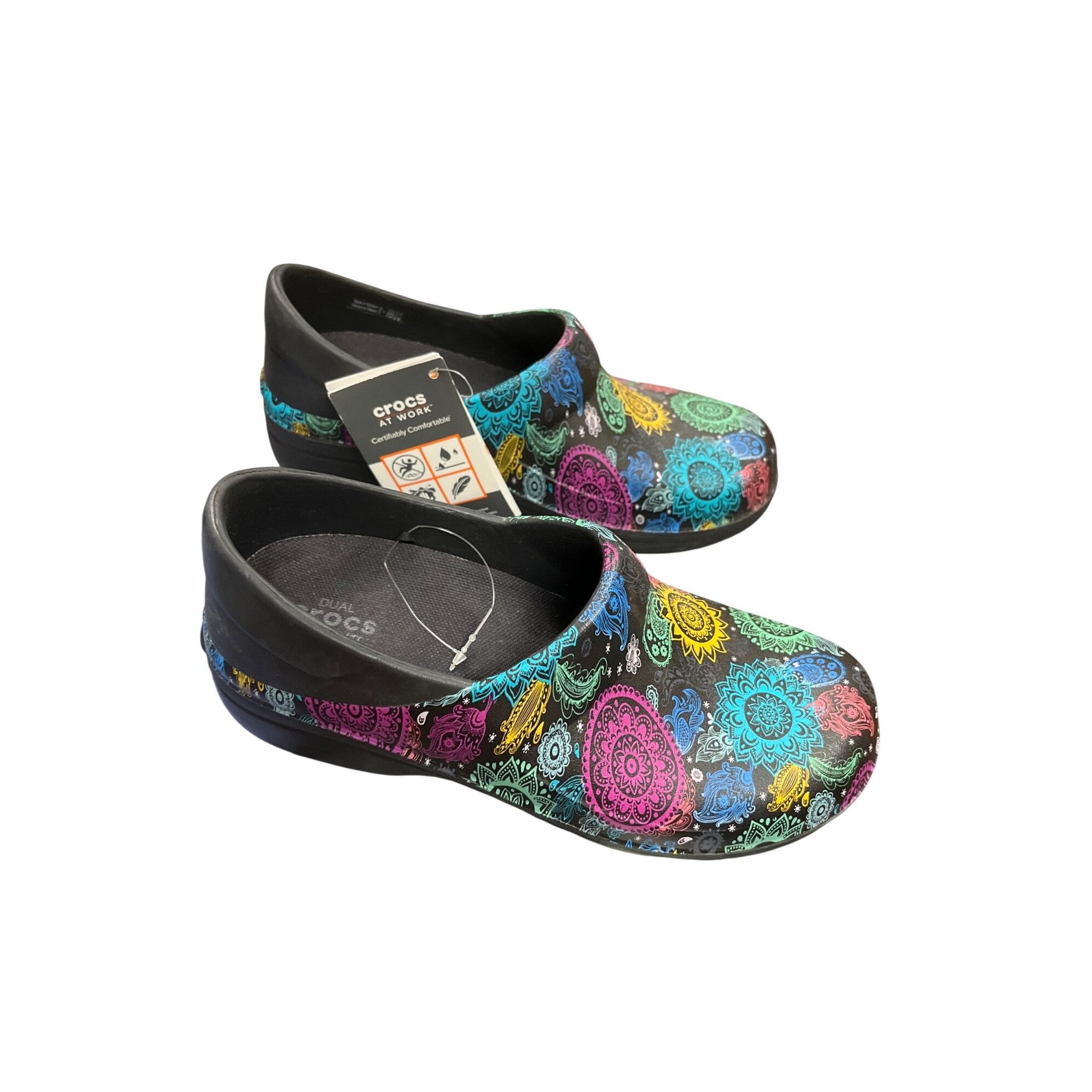 Crocs Crocs Work Dual Comfort wms paisley multicolored slip on clo Size US 6 / IT 36 - 4 Thumbnail