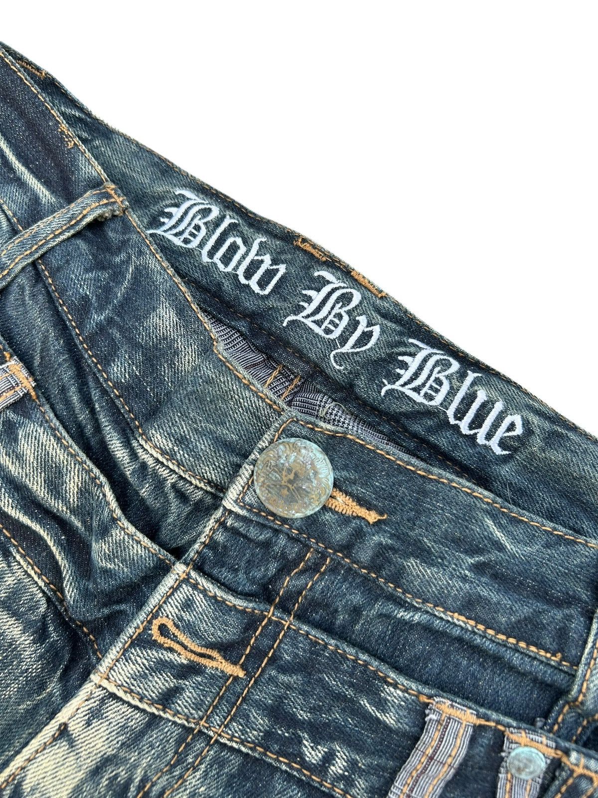 Japanese Brand × Kapital × Vintage Double Waist Skull Japanese Punk Style Denim Jeans Size US 33 - 16 Thumbnail