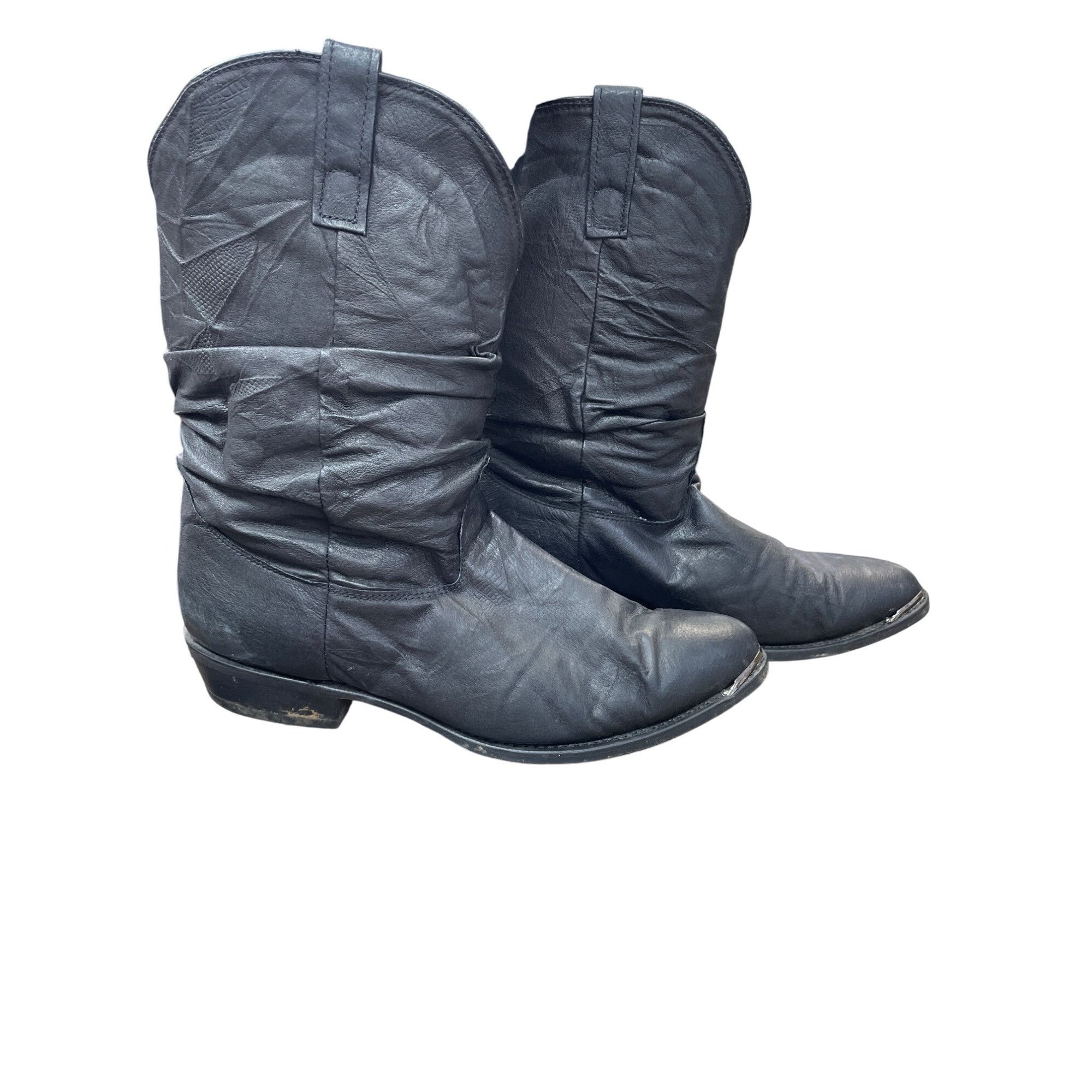Other Dingo Mens Black Leather Mid-Calf Western Boots Size 13E SKU Size US 13 / EU 46 - 4 Thumbnail