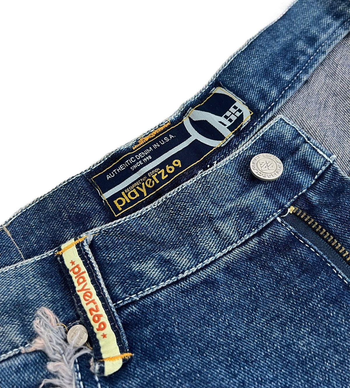 JNCO 2000s Hip Hop Playerz69 Distressed Baggy Jeans Size US 38 / EU 54 - 5 Thumbnail